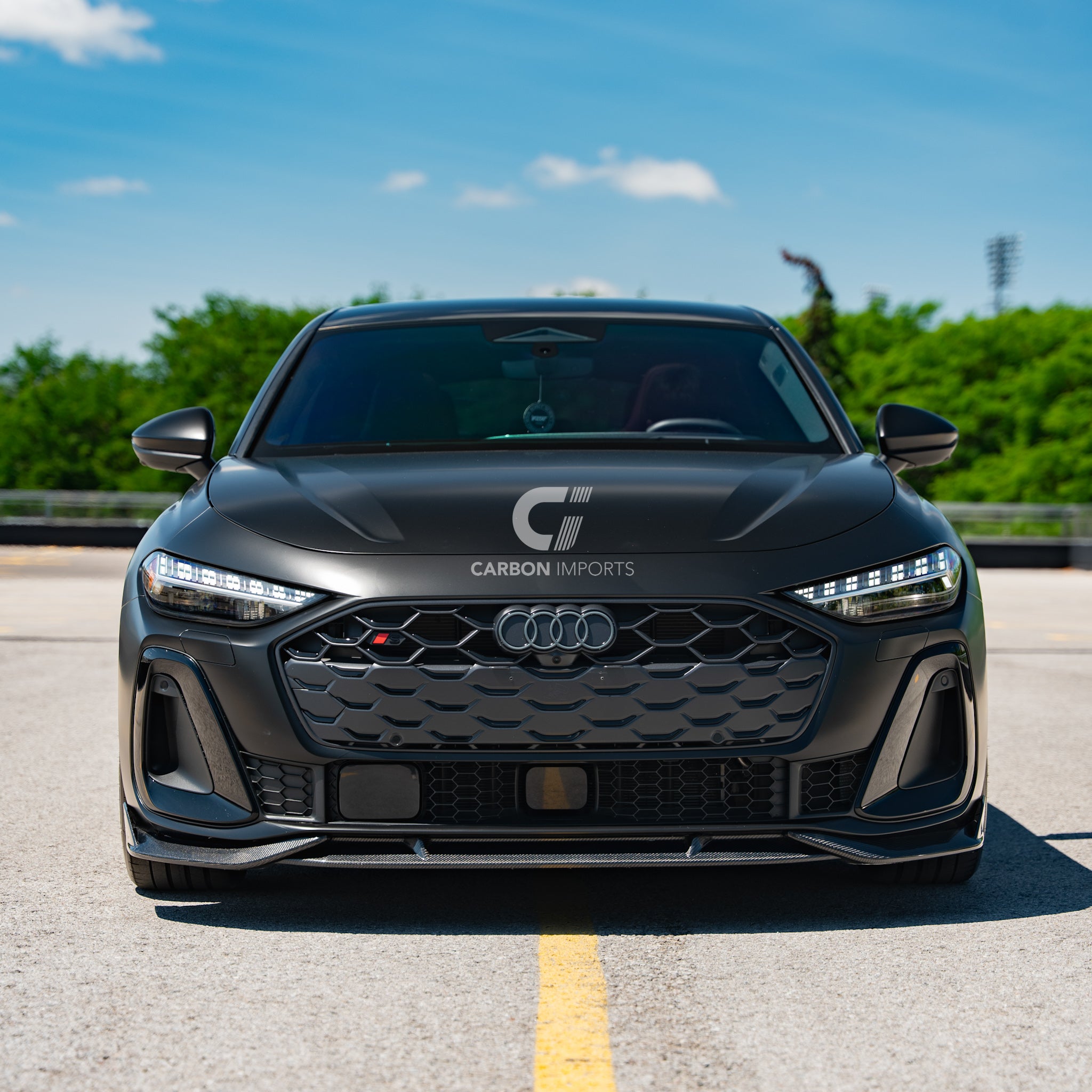 Audi S5/A5 S-Line B10 Carbon Fiber Front Lip 2025-2027