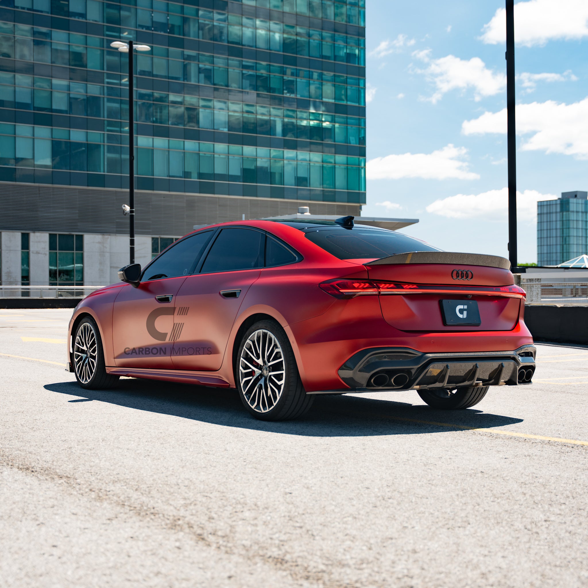 Audi S5/A5 S-Line B10 Carbon Fiber Rear Diffuser 2025-2027 V2