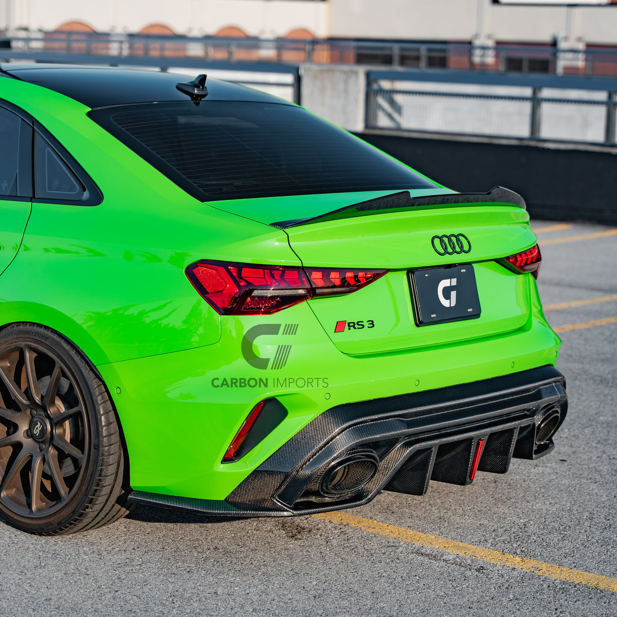 Audi A3/S3/RS3 8Y/8Y.5 Carbon Fiber Trunk Lip 2021-2026 V2