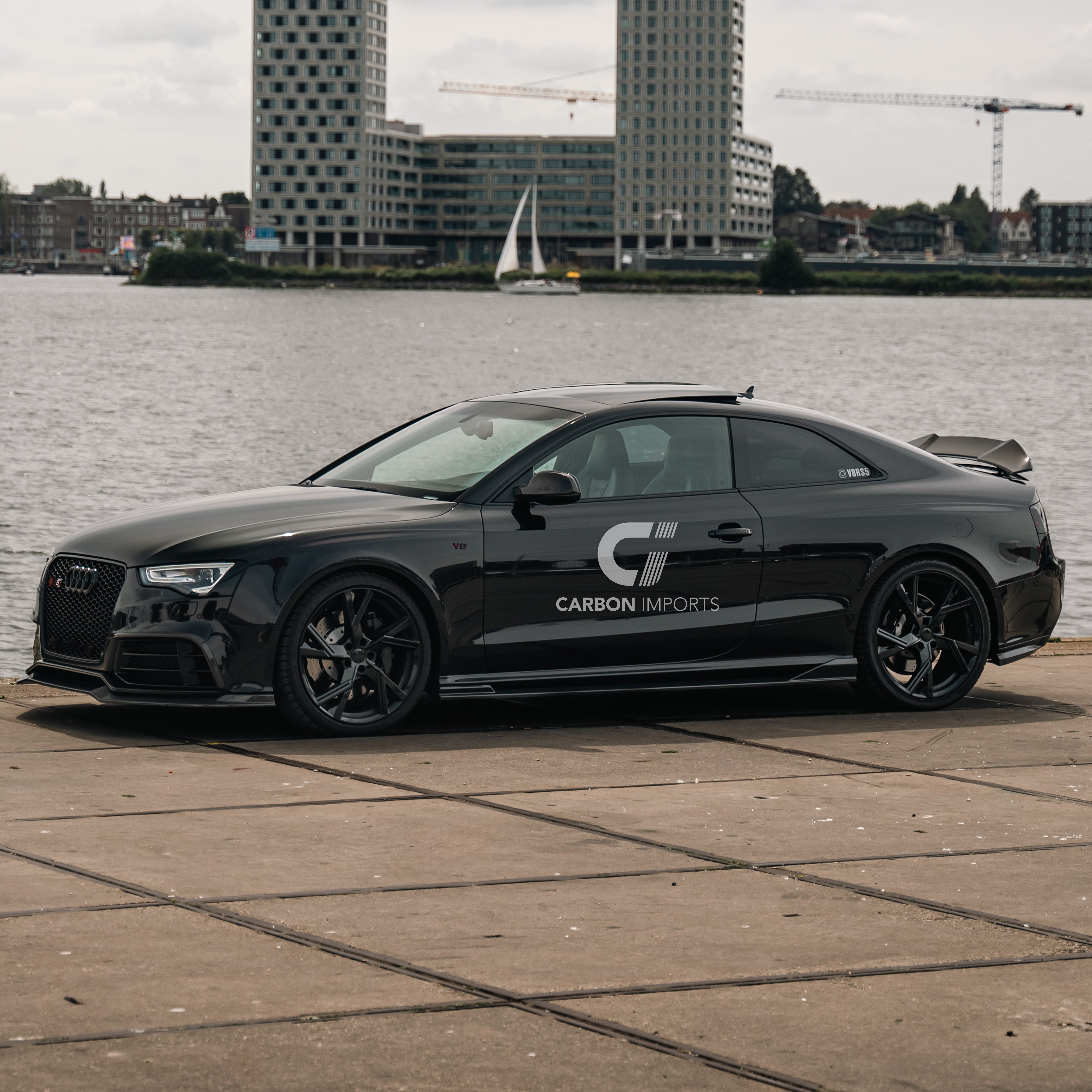 Audi RS5 B8.5 Carbon Fiber Front Fog Canards 2013-2016