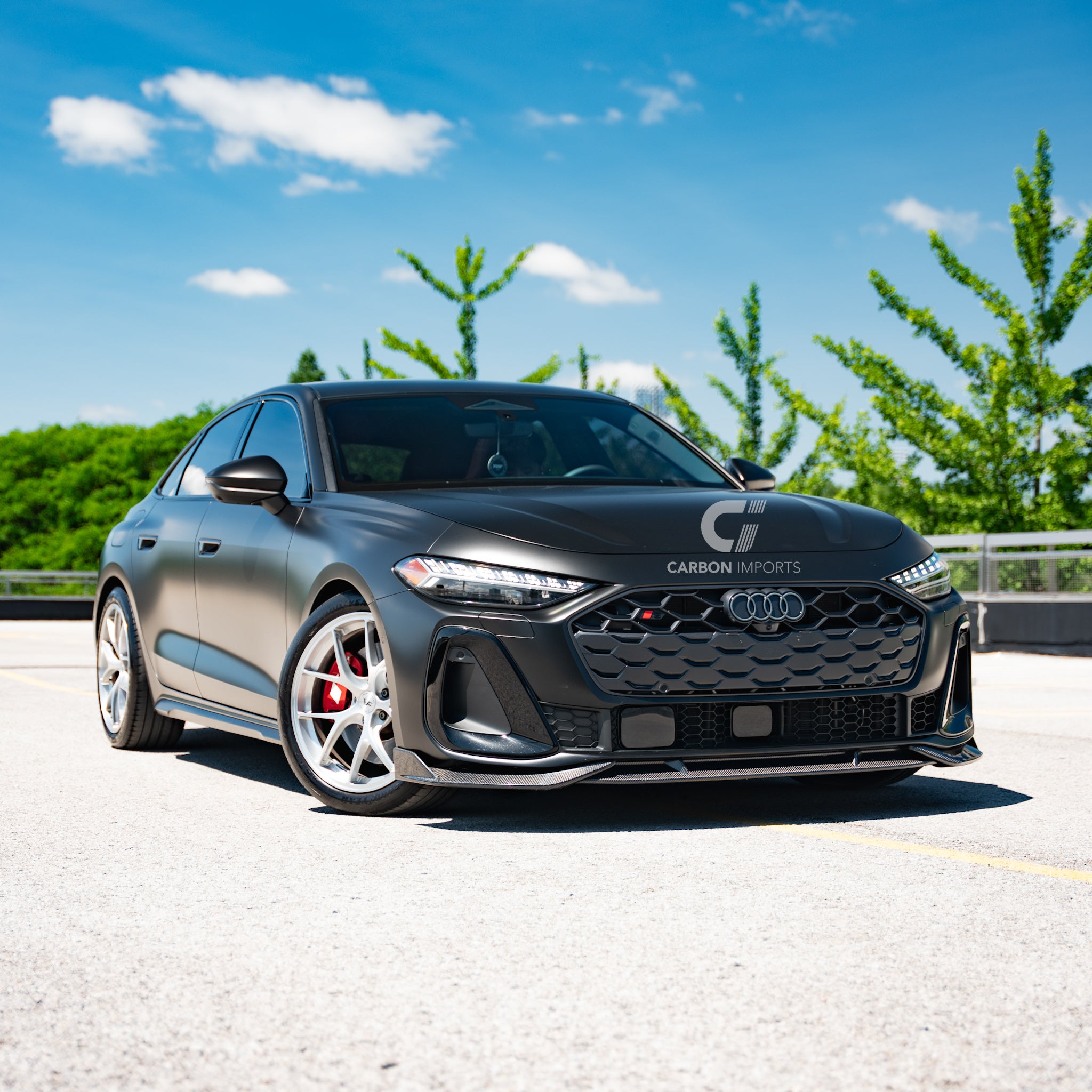 Audi S5/A5 S-Line B10 Carbon Fiber Front Lip 2025-2027