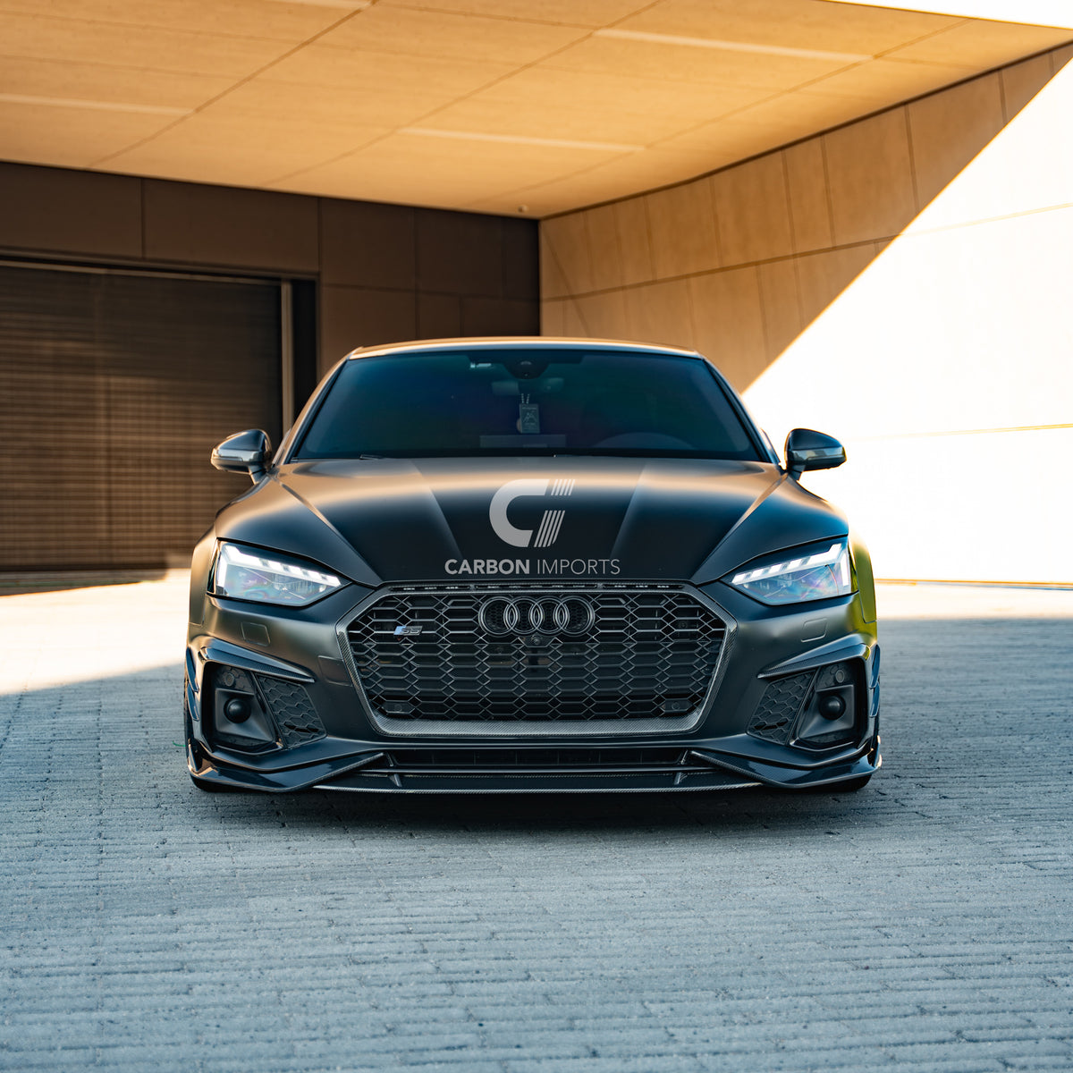 Audi S5/A5 B9.5 Carbon Fiber Front Lip 2020-2025 V2