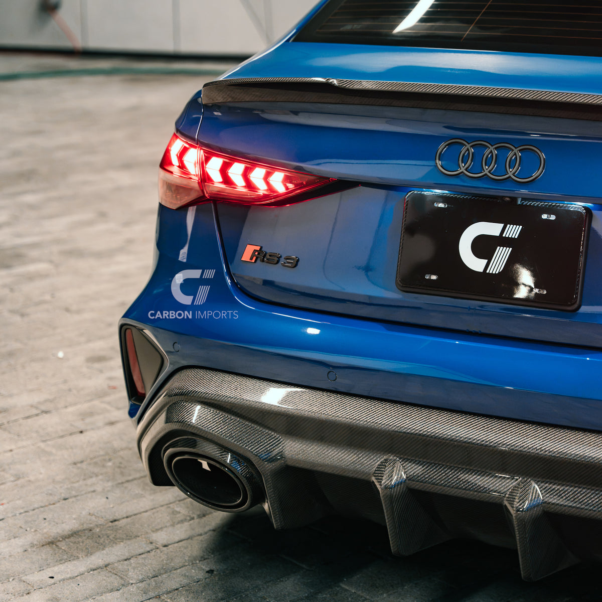 Audi RS3 8Y.5 Carbon Fiber Rear Diffuser 2025-2026 V1