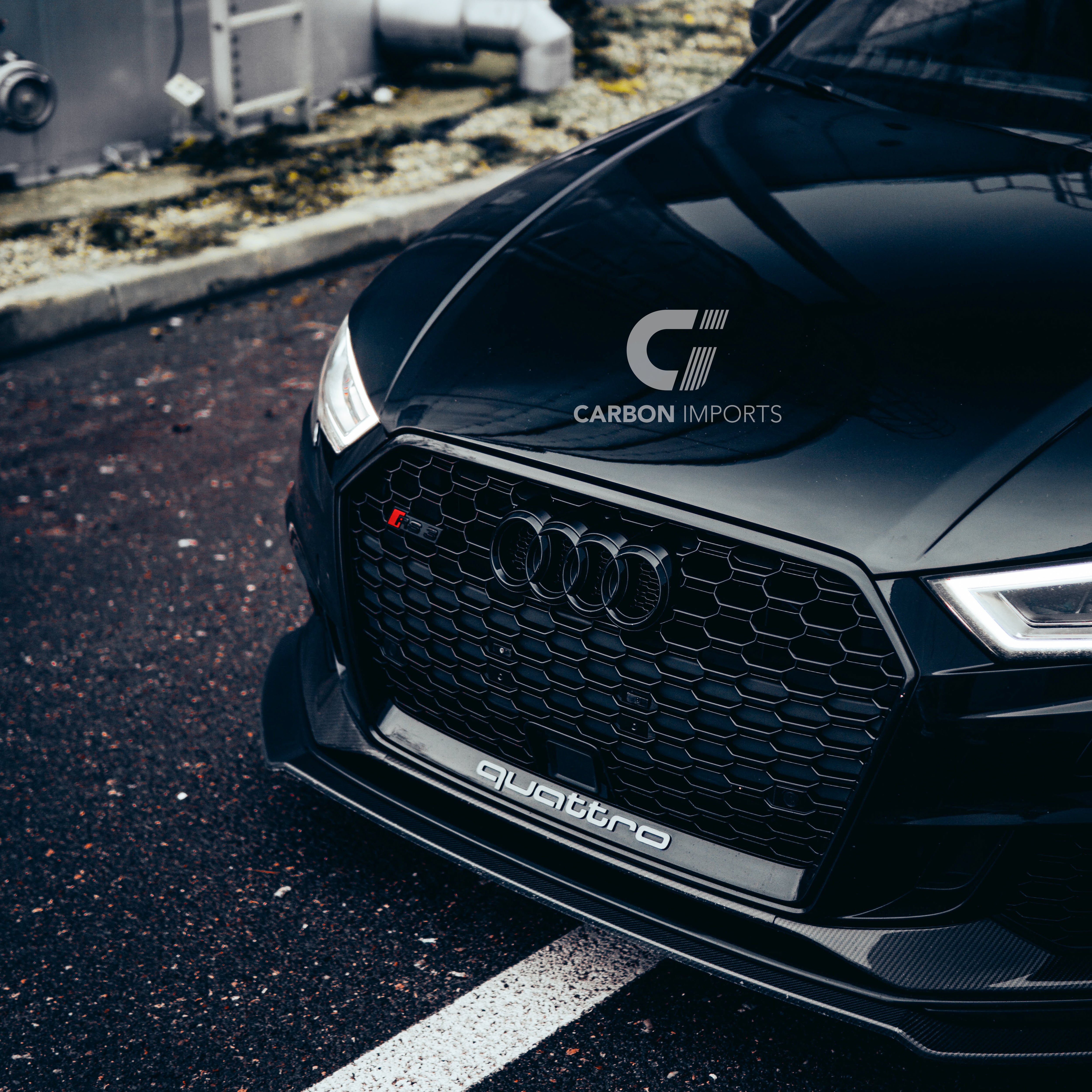 Audi RS3 8V Carbon Fiber Front Lip 2017-2020