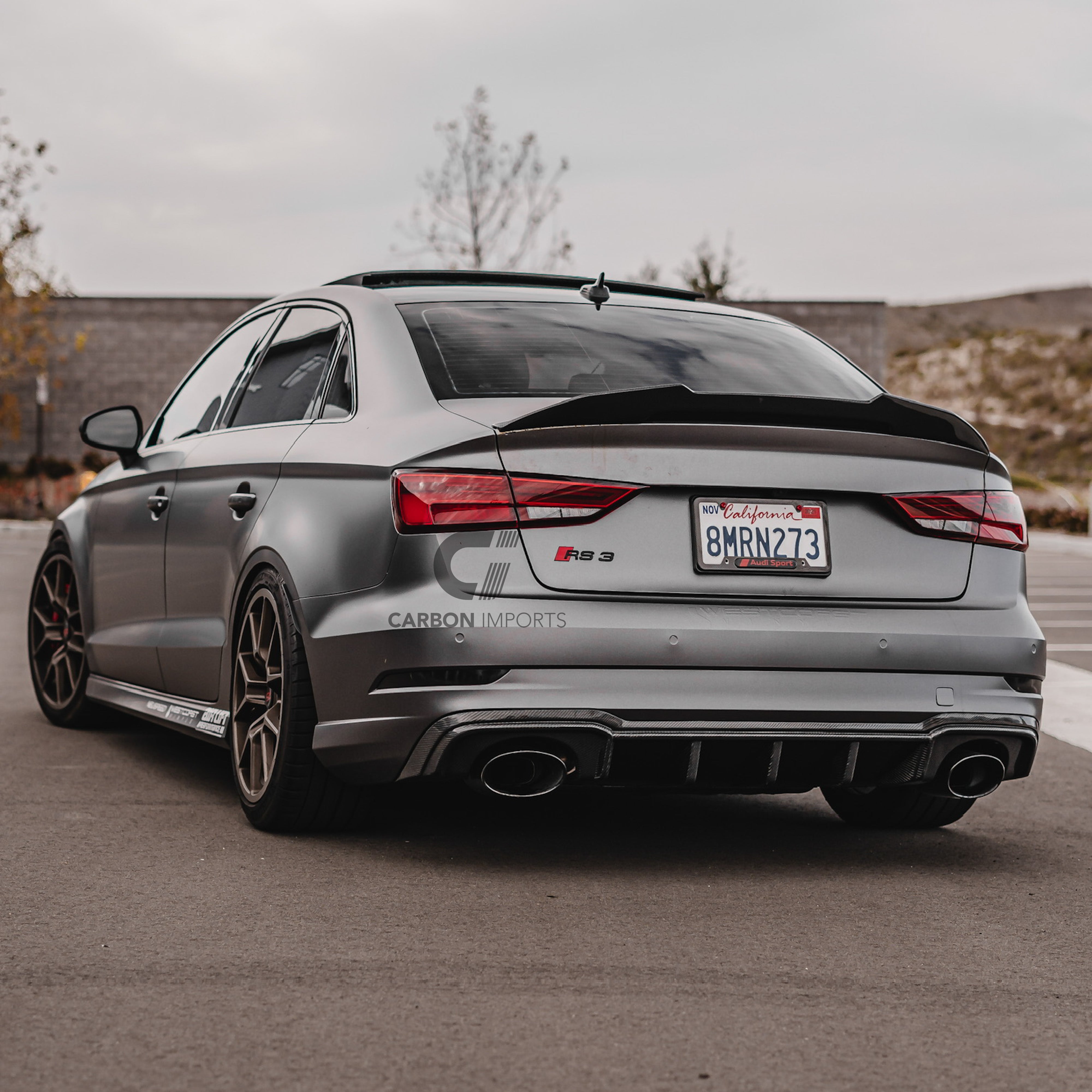 Audi RS3 8V Carbon Fiber Rear Diffuser 2017-2020