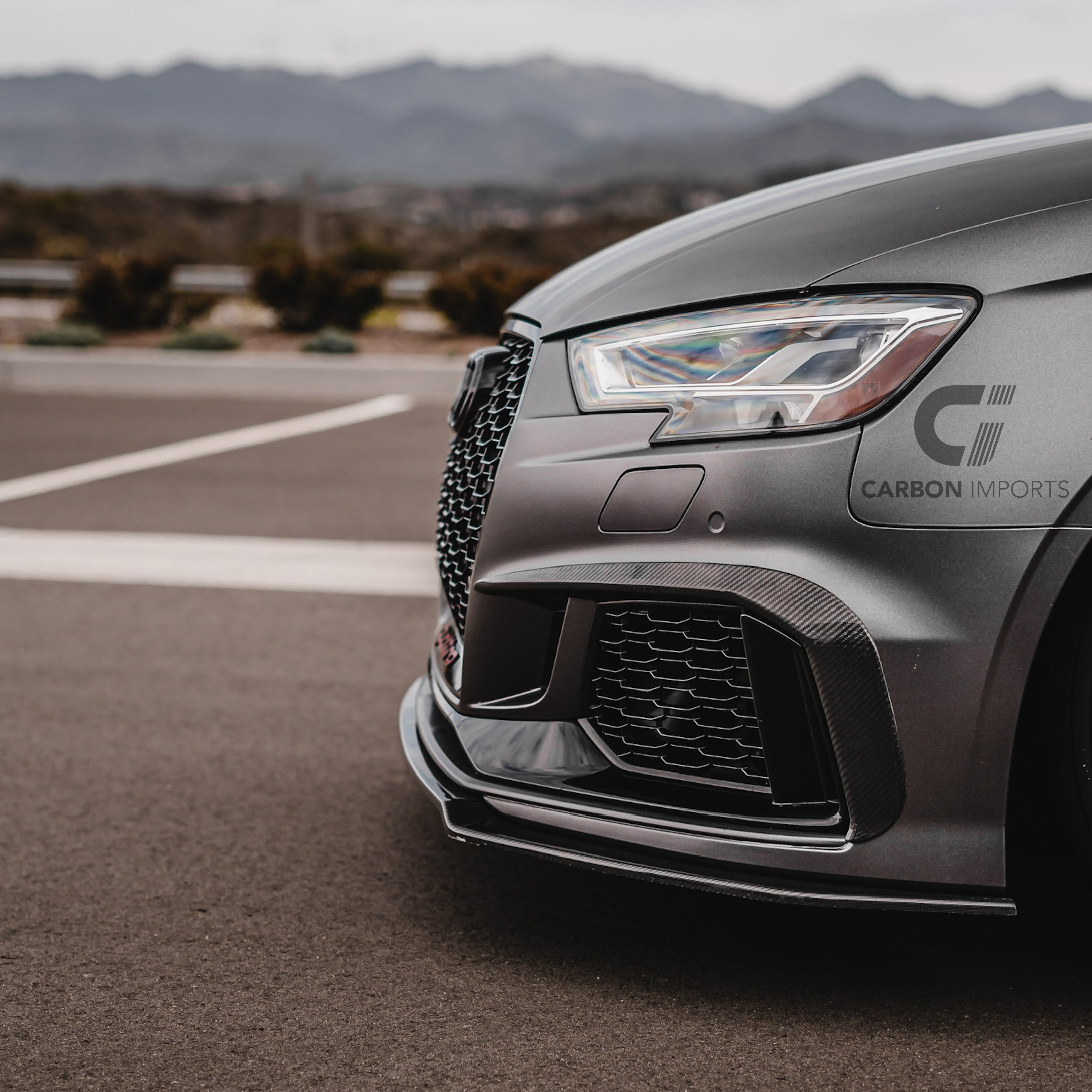 Audi RS3 8V Carbon Fiber Fog Canards 2017-2020