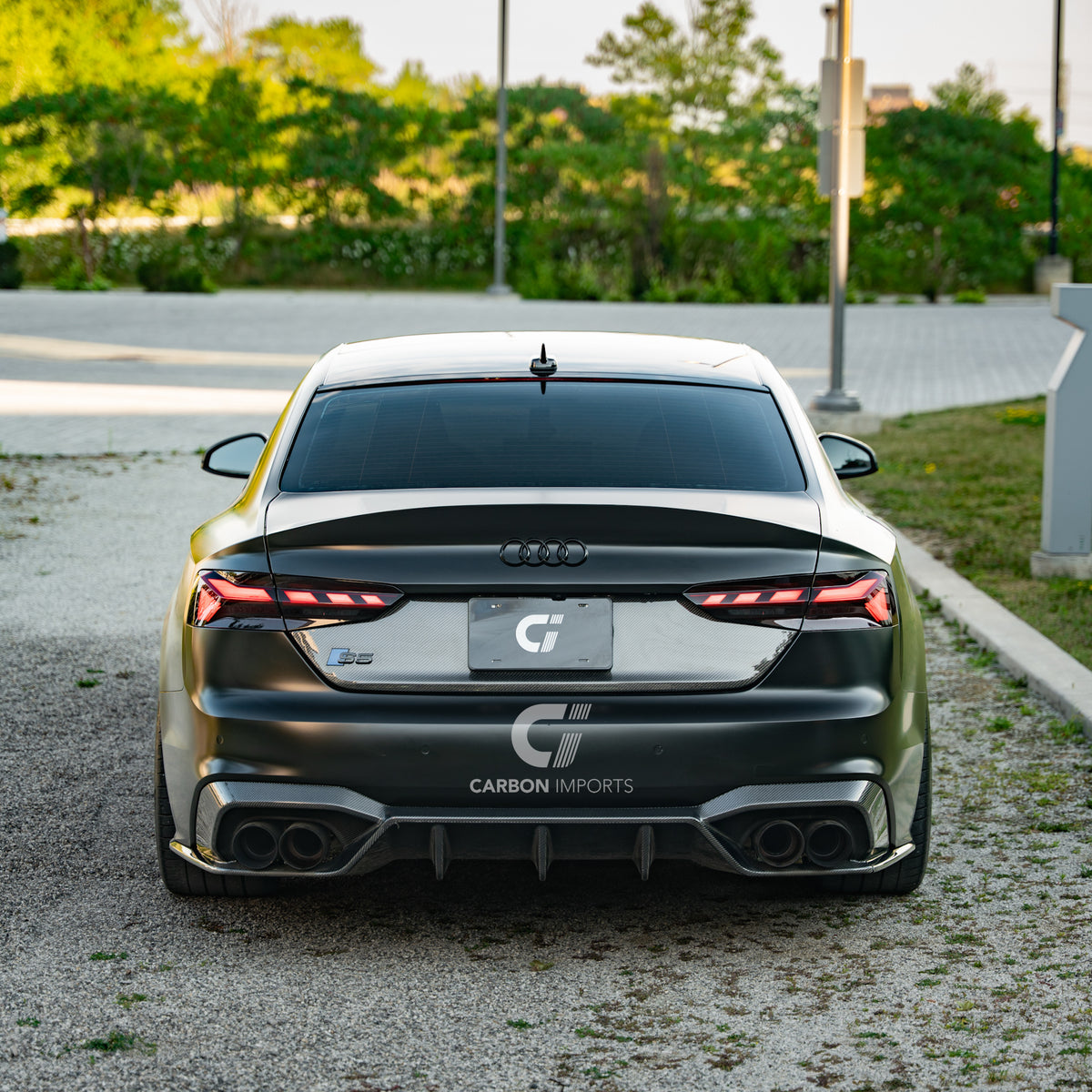 Audi S5/A5 S-Line B9.5 Carbon Fiber Rear Diffuser 2020-2025 V2