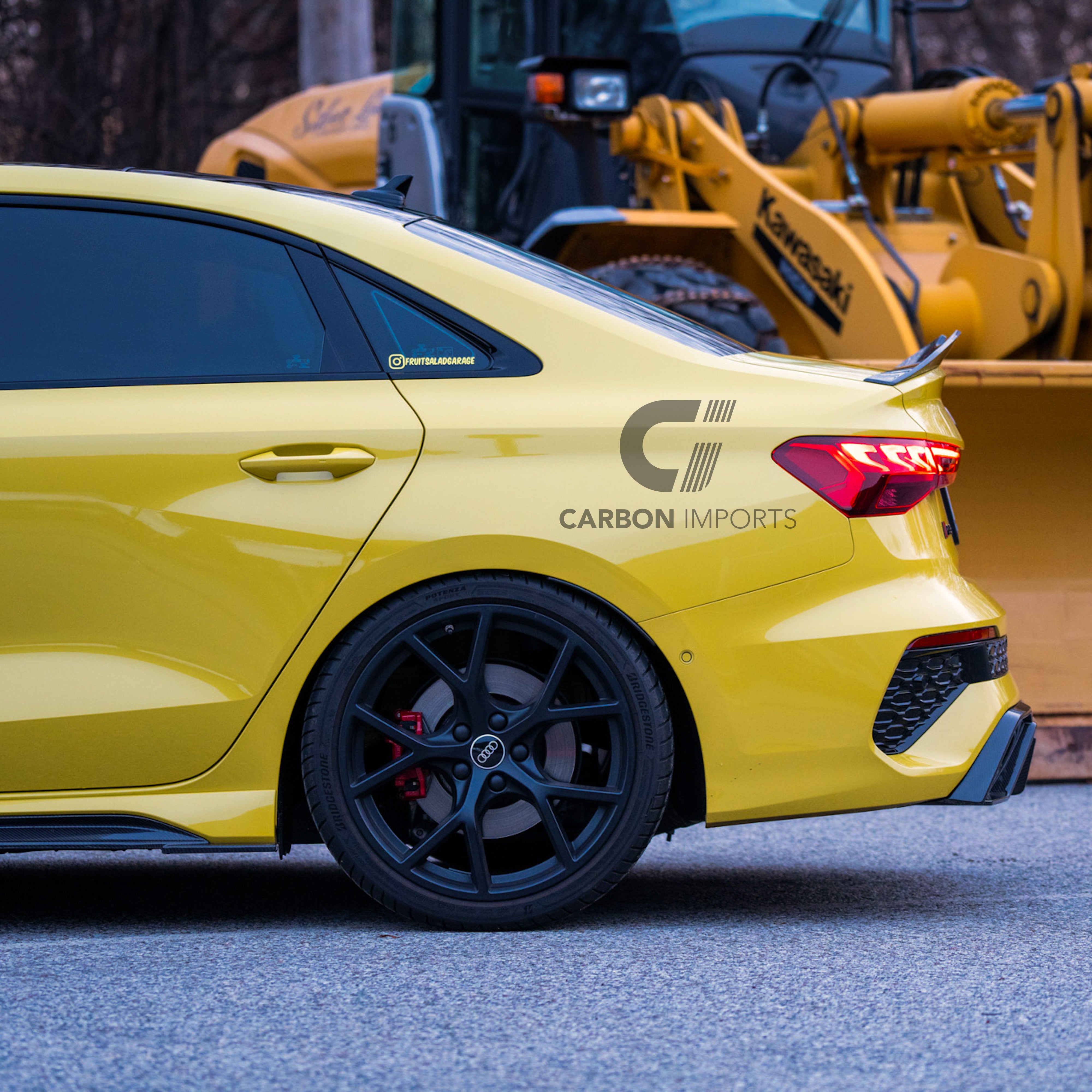 Audi RS3 8Y Carbon Fiber Rear Diffuser 2021-2024
