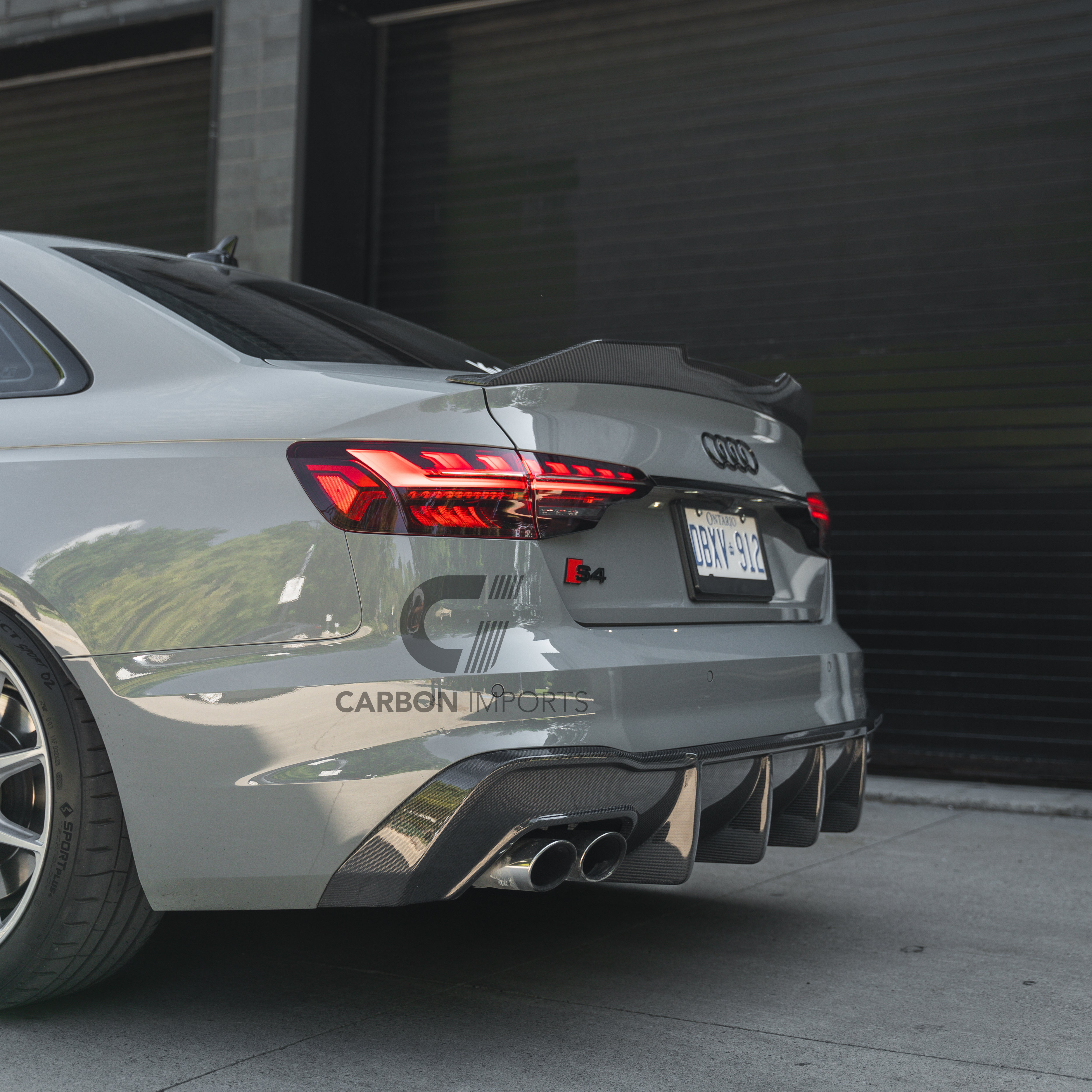 Audi S4 B9.5 Carbon Fiber Rear Diffuser 2020-2025