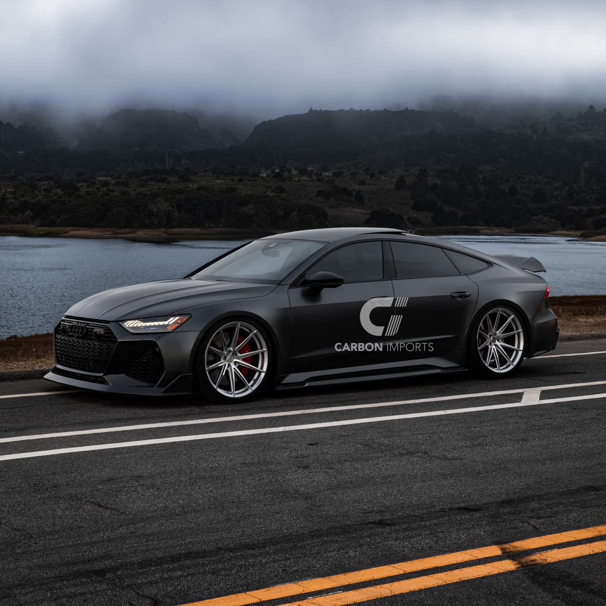 Audi RS6/RS7 C8 Carbon Fiber Front Lip V2 2020-2026