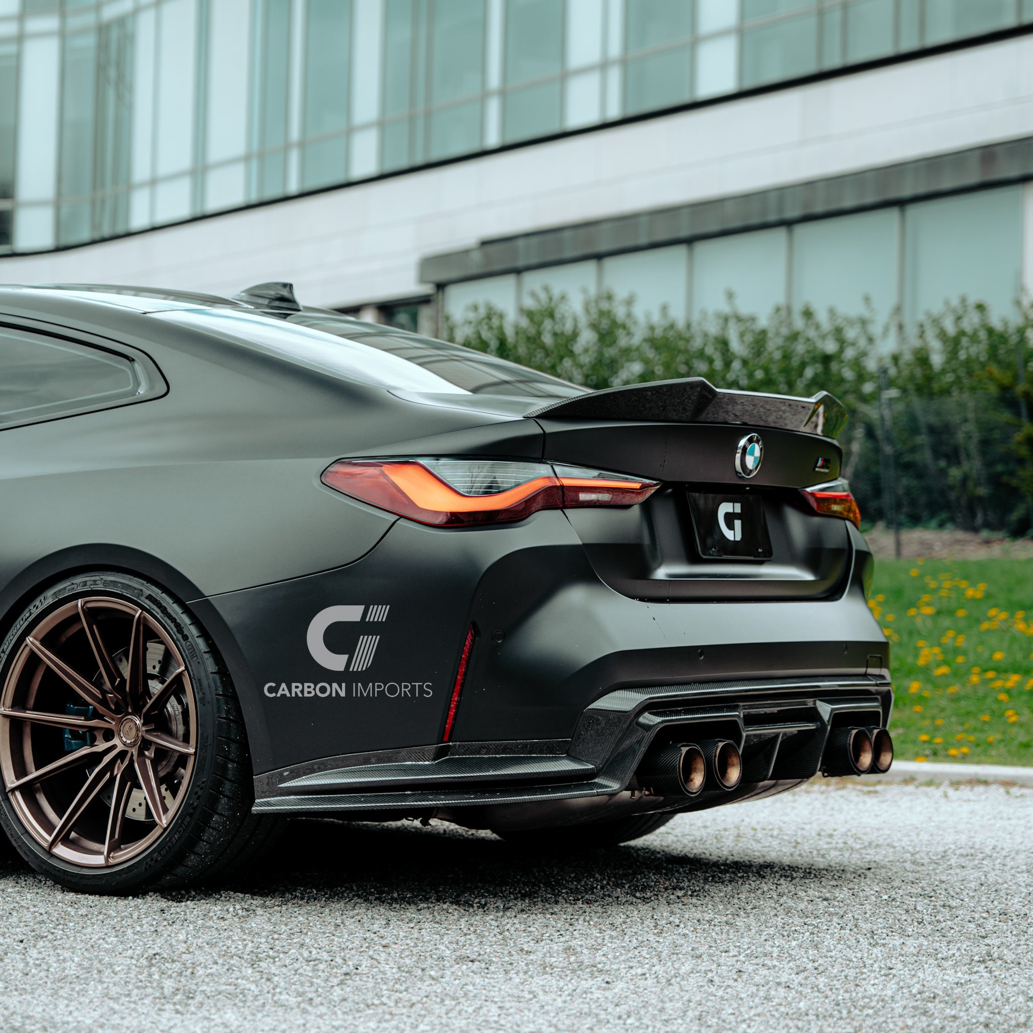 BMW M4 G82/G83 Carbon Fiber Rear Bumper Extensions 2020-2026