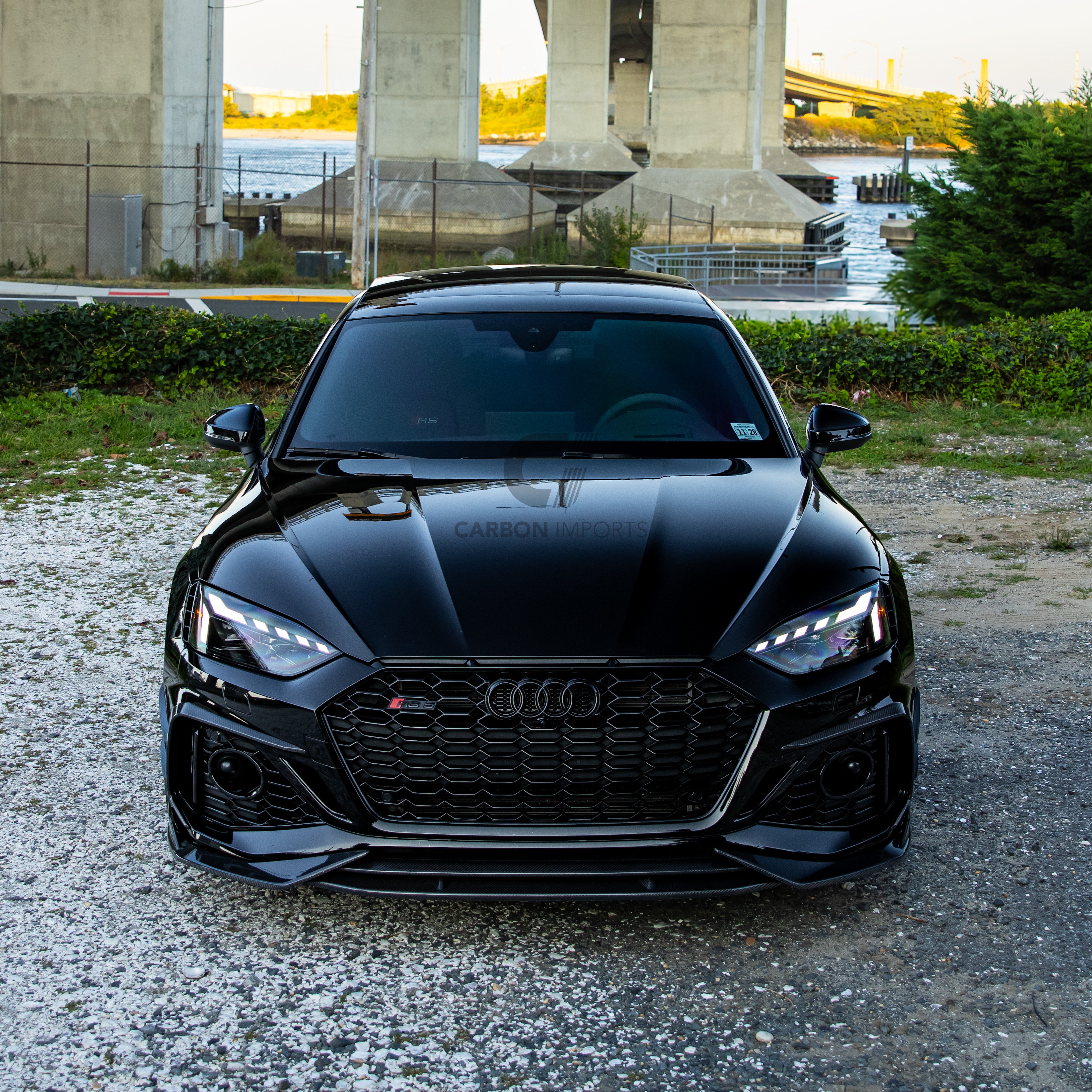 Audi RS5 B9.5 Carbon Fiber Front Lip 2020-2025