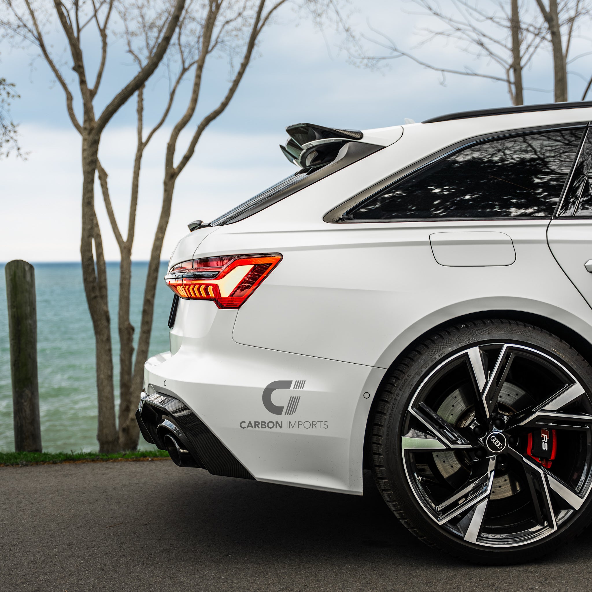 Audi RS6 C8 Carbon Fiber Roof Spoiler 2020-2026