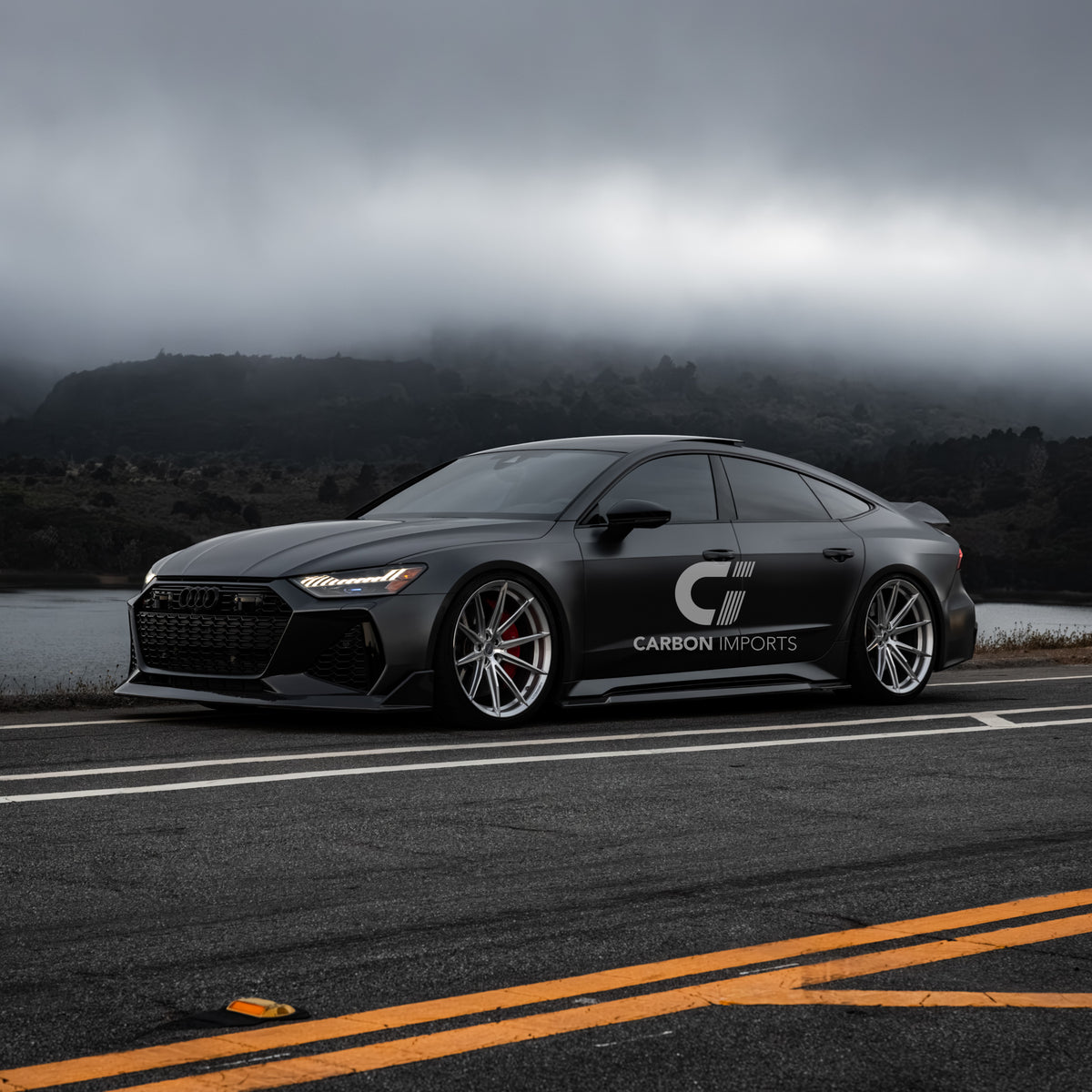 Audi RS6/RS7 C8 Carbon Fiber Front Lip V2 2020-2026