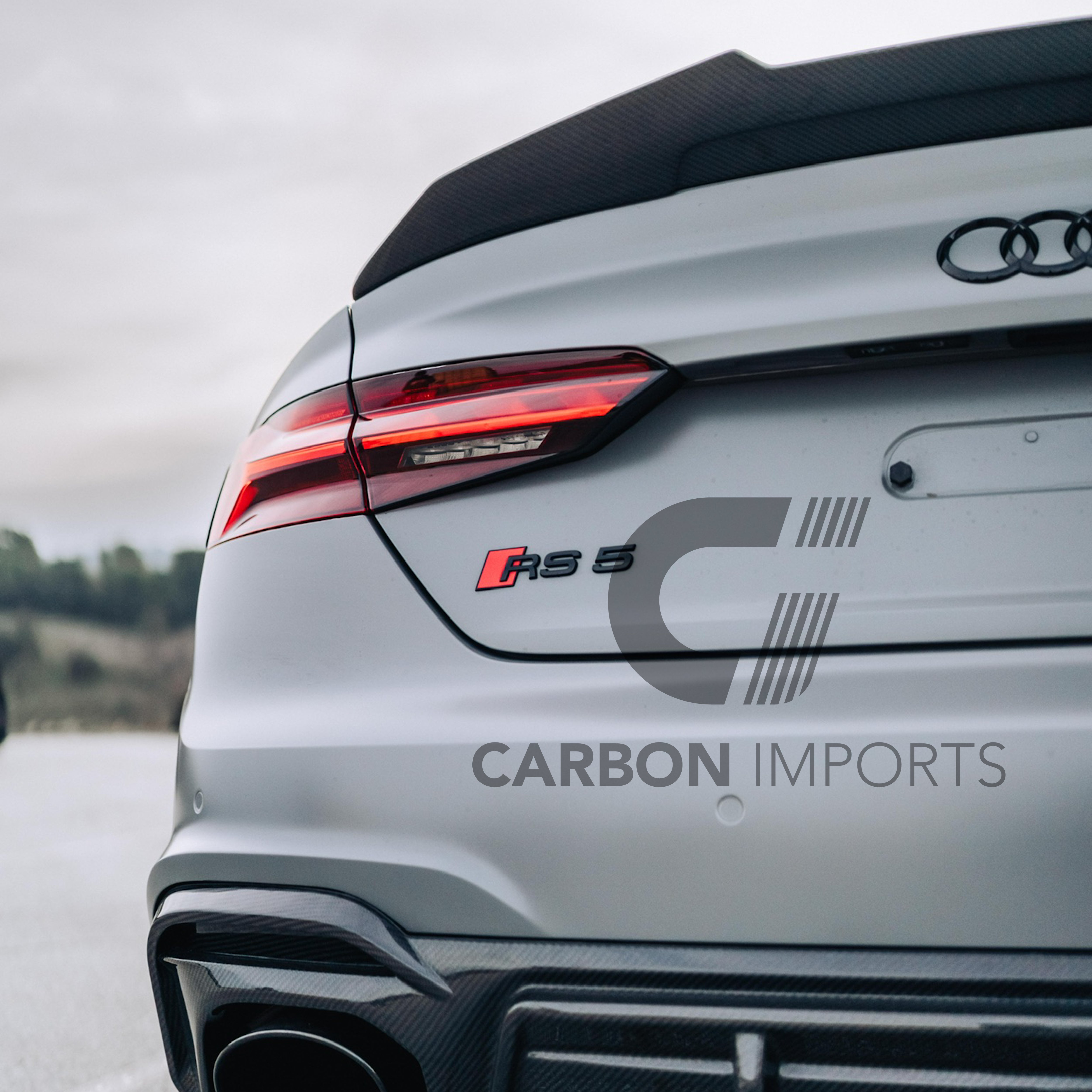 Audi A5/S5/RS5 B9/B9.5 Carbon Fiber Trunk Lip 2017-2025 V4