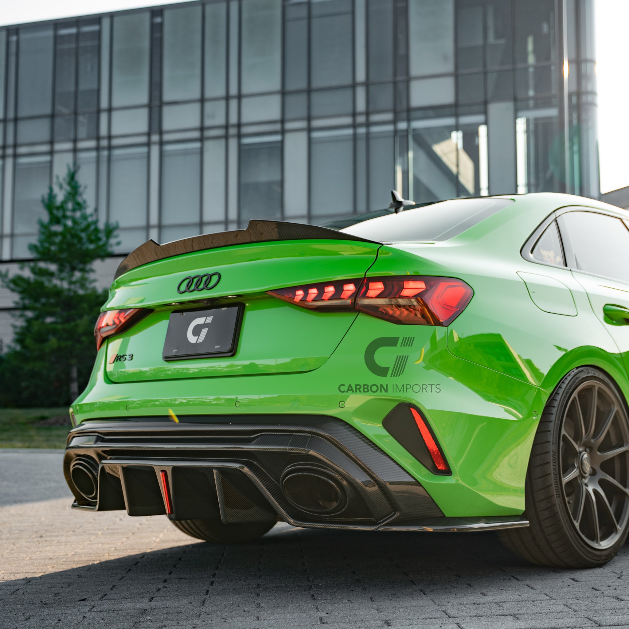 Audi A3/S3/RS3 8Y/8Y.5 Carbon Fiber Trunk Lip 2021-2026 V2
