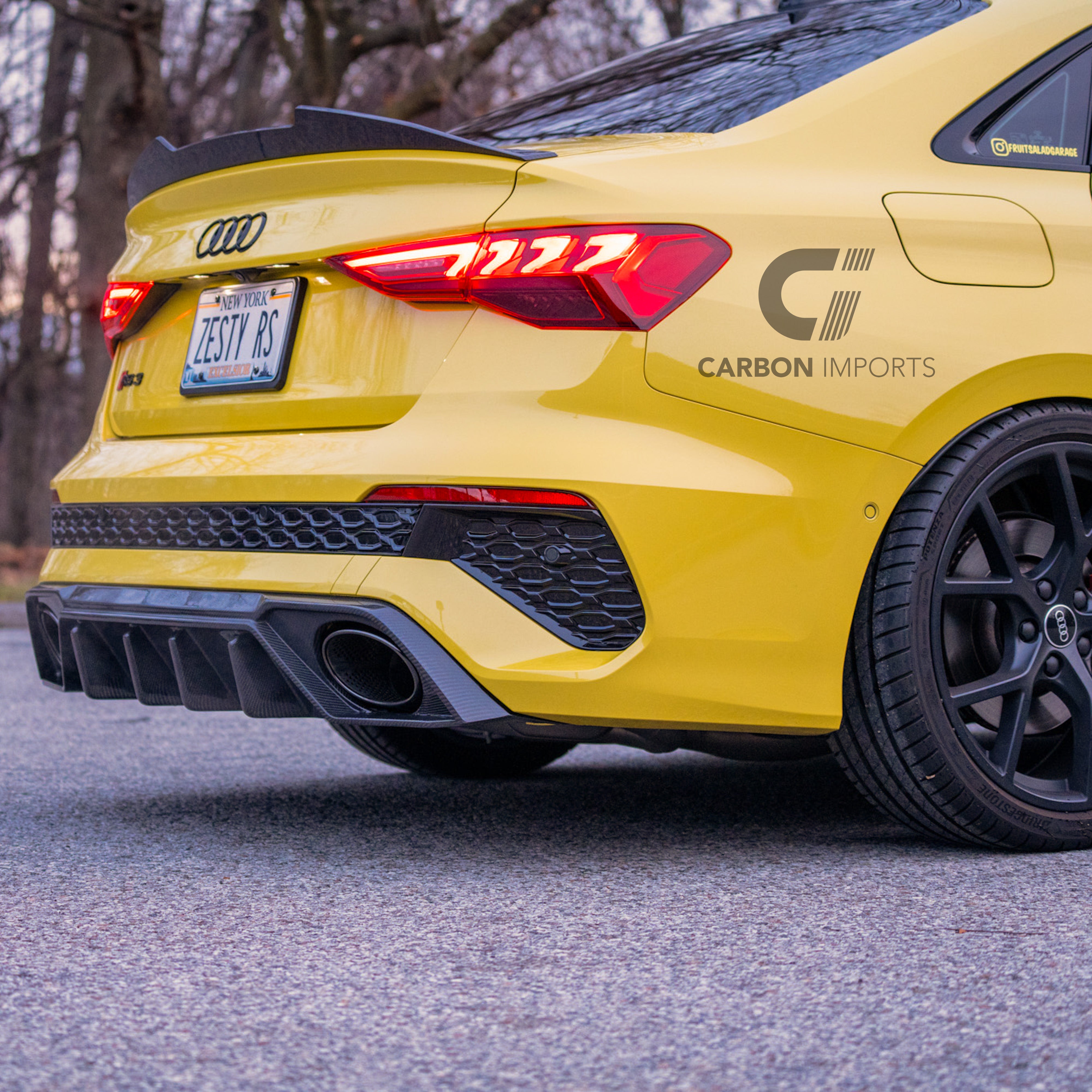 Audi RS3 8Y Carbon Fiber Rear Diffuser 2021-2024