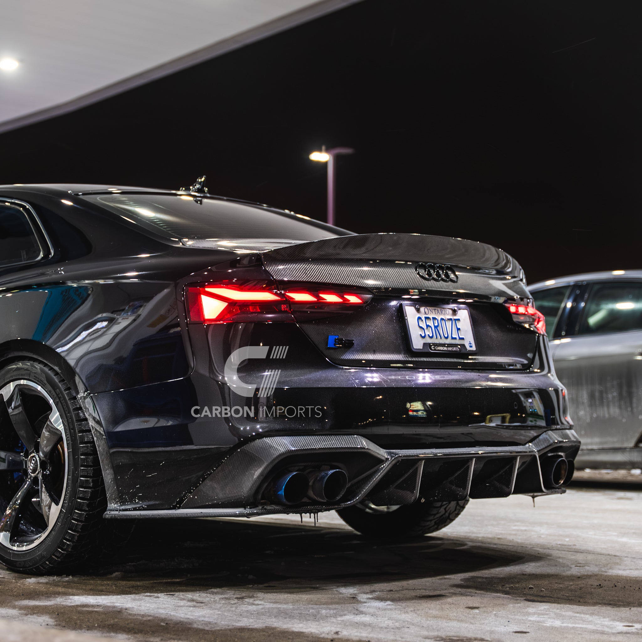 Audi S5/A5 S-Line B9.5 Carbon Fiber Rear Diffuser 2020-2025 V2