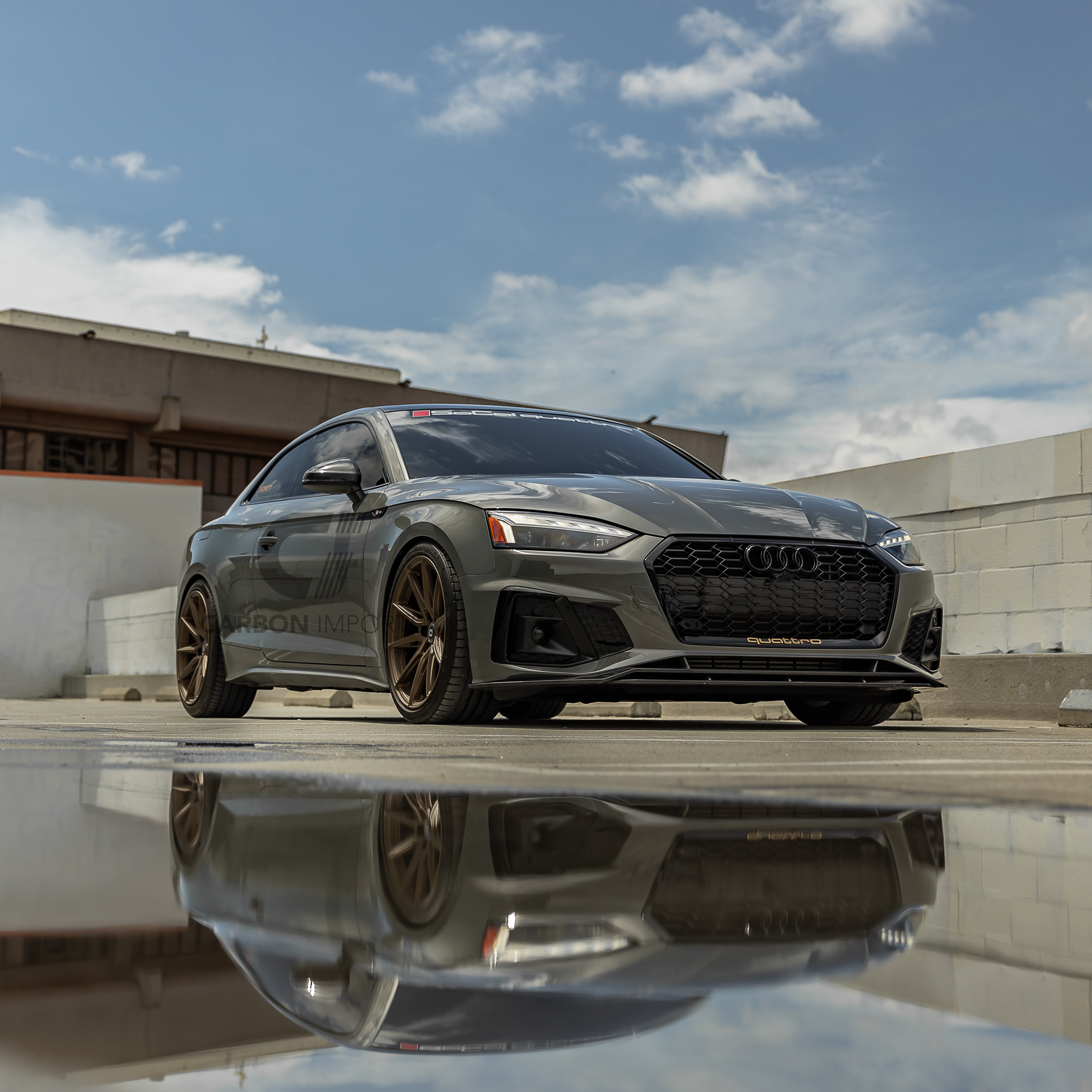 Audi S5/A5 S-Line B9.5 Carbon Fiber Front Lip 2020-2025 V1
