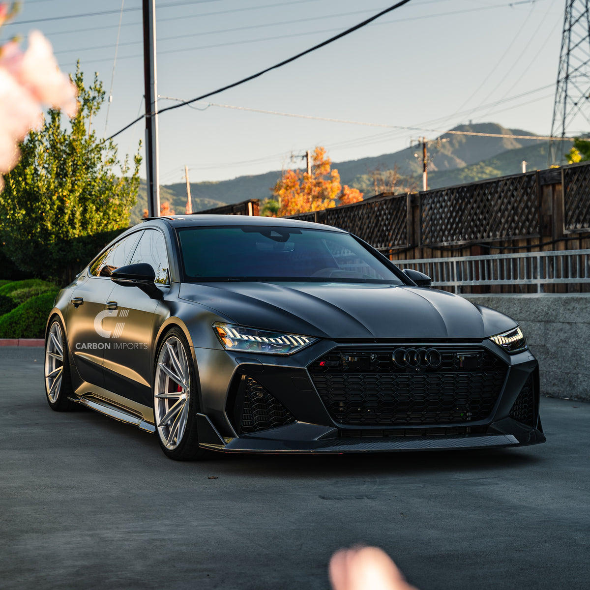 Audi RS6/RS7 C8 Carbon Fiber Front Lip V2 2020-2026