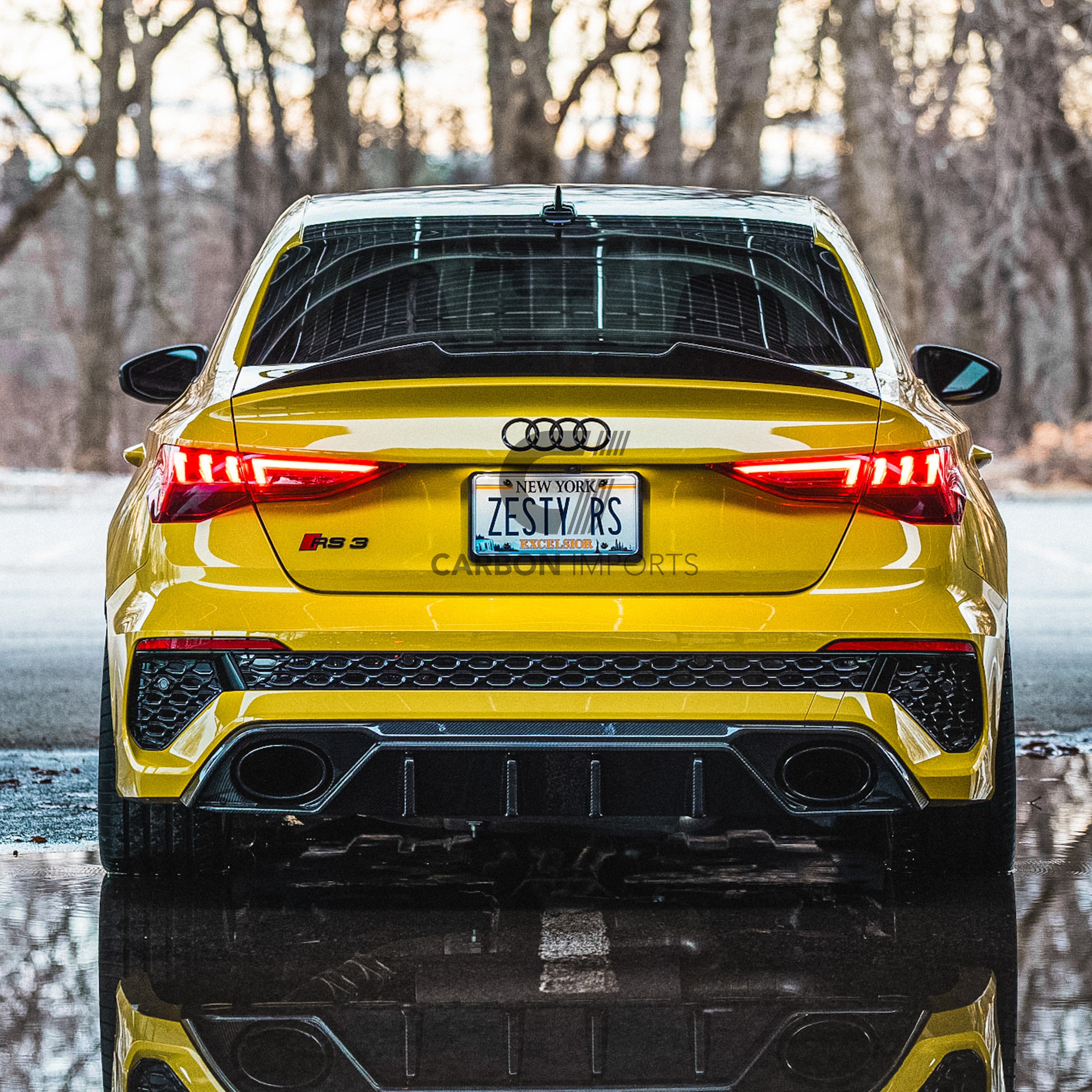 Audi A3/S3/RS3 8Y Carbon Fiber Trunk Lip 2021-2024 V2