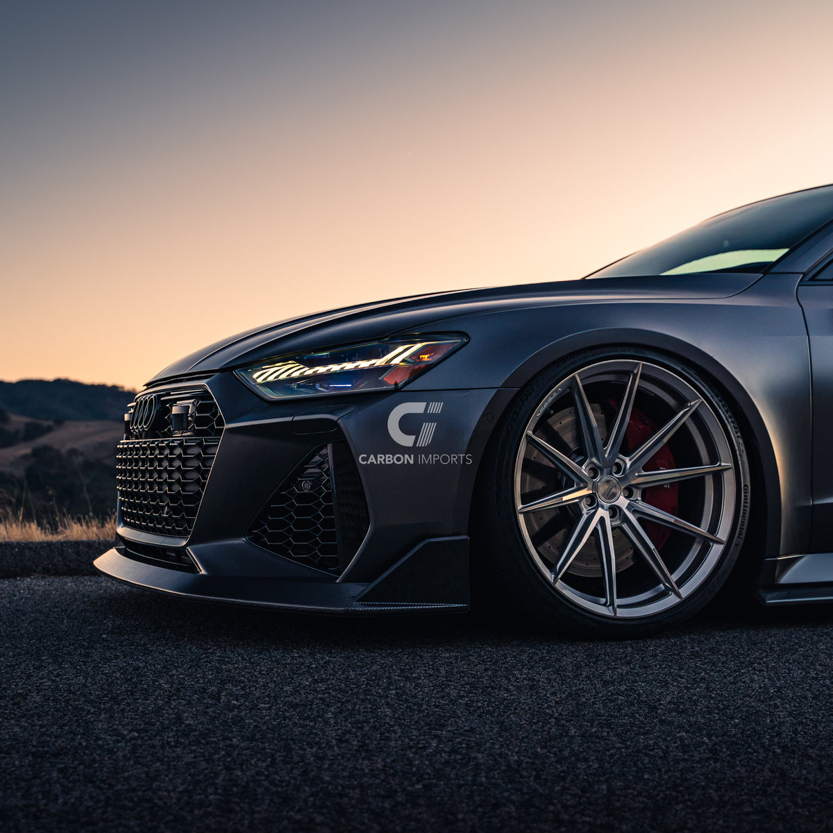 Audi RS6/RS7 C8 Carbon Fiber Front Lip V2 2020-2026
