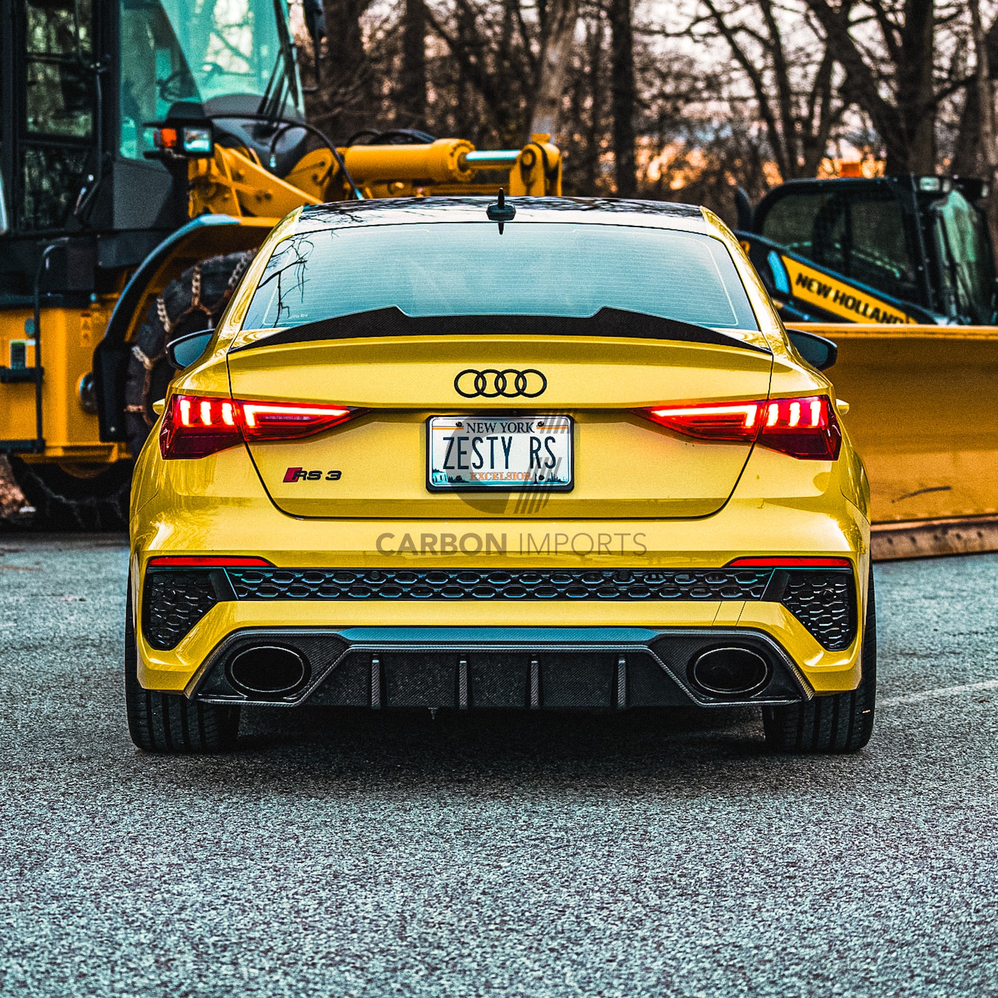 Audi A3/S3/RS3 8Y Carbon Fiber Trunk Lip 2021-2024 V2