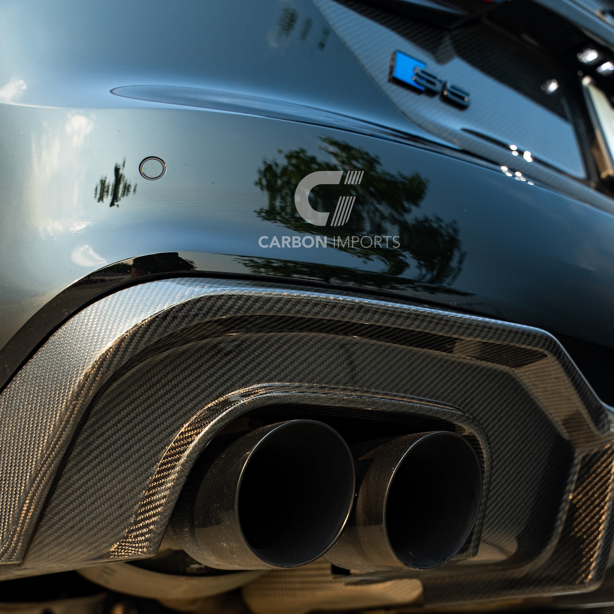 Audi S5/A5 S-Line B9.5 Carbon Fiber Rear Diffuser 2020-2025 V1