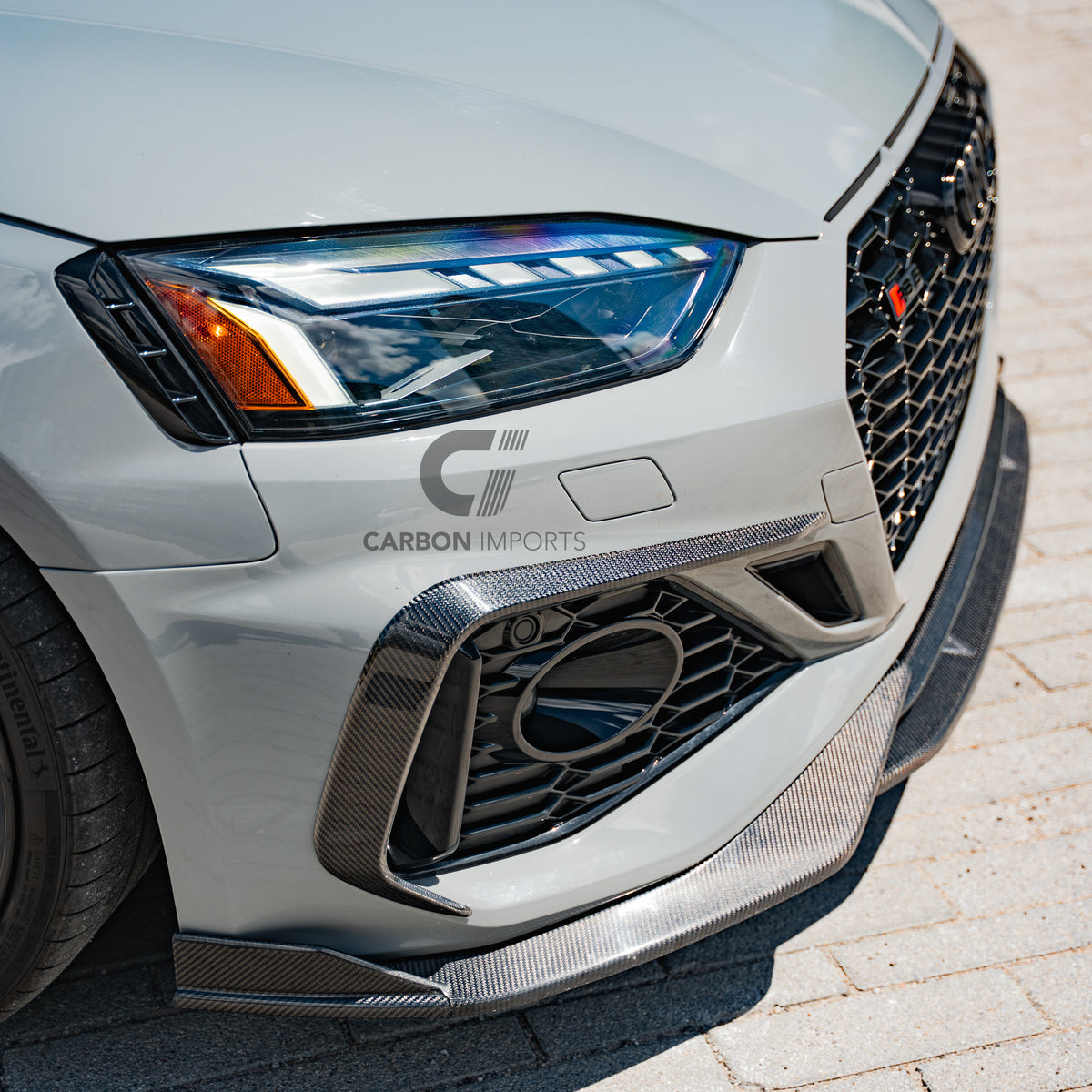 Audi RS5 B9.5 Carbon Fiber Fog Canards 2020-2025 V2