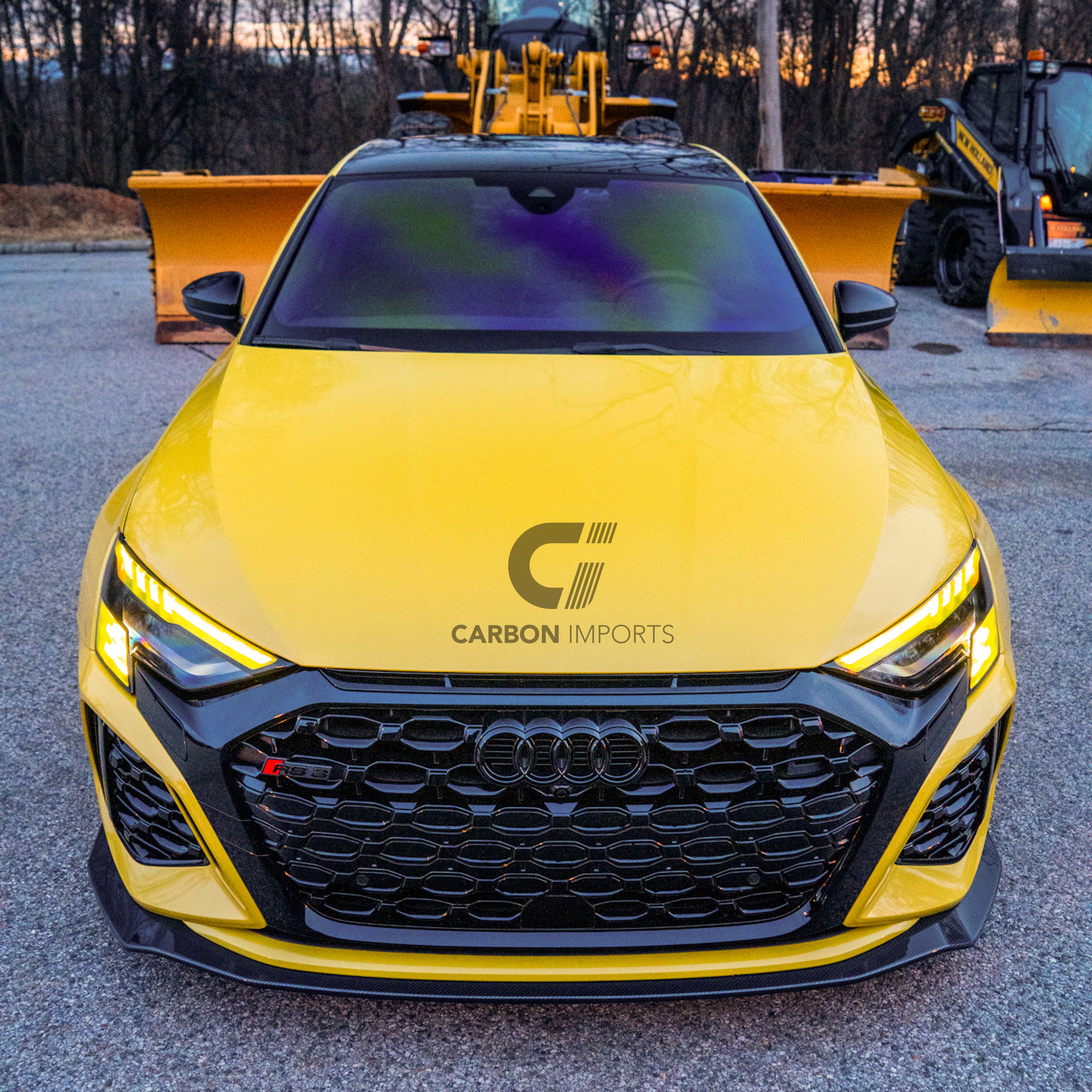 Audi RS3 8Y Carbon Front Fiber Lip 2021-2024