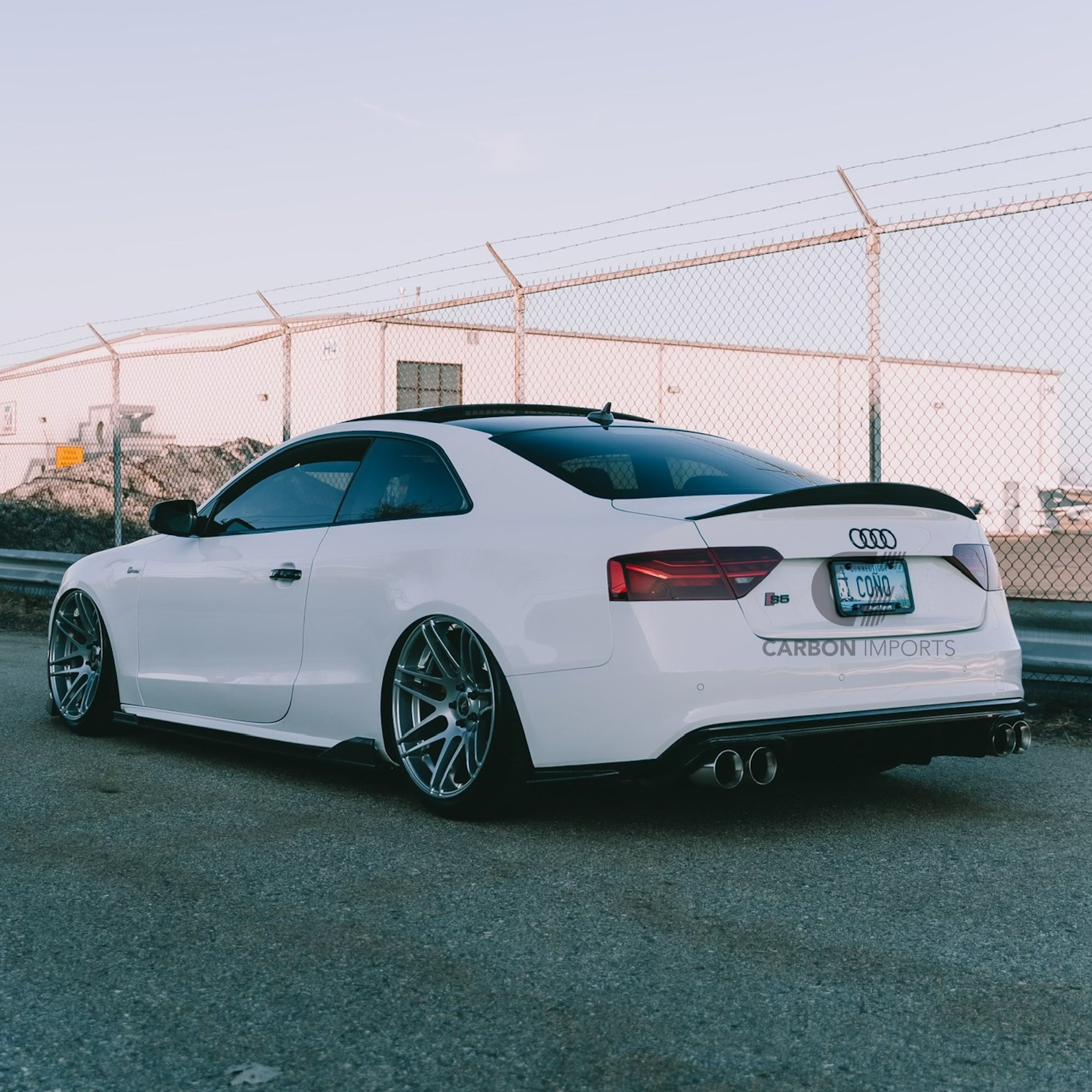 Audi S5 B8/B8.5 Carbon Fiber Trunk Lip 2007-2016 Highkick Version