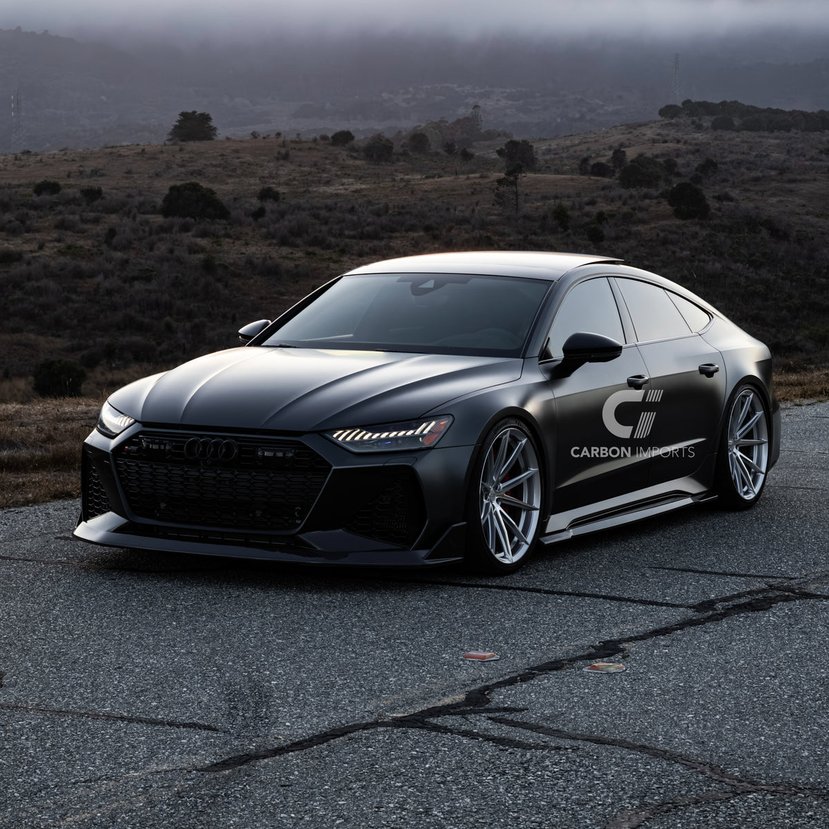 Audi RS6/RS7 C8 Carbon Fiber Front Lip V2 2020-2026