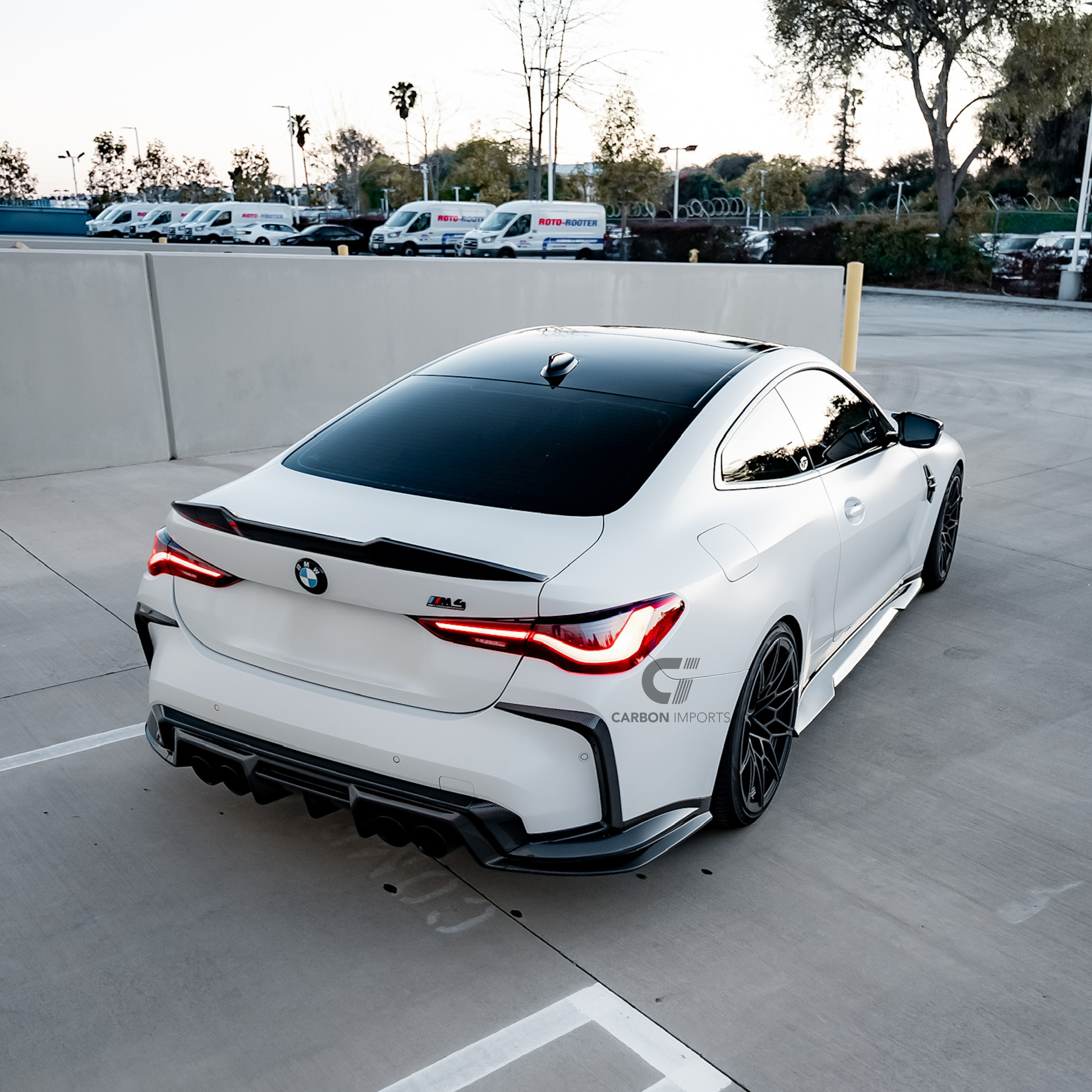 BMW M4 G82/G83 Carbon Fiber Rear Bumper Canards 2020-2026