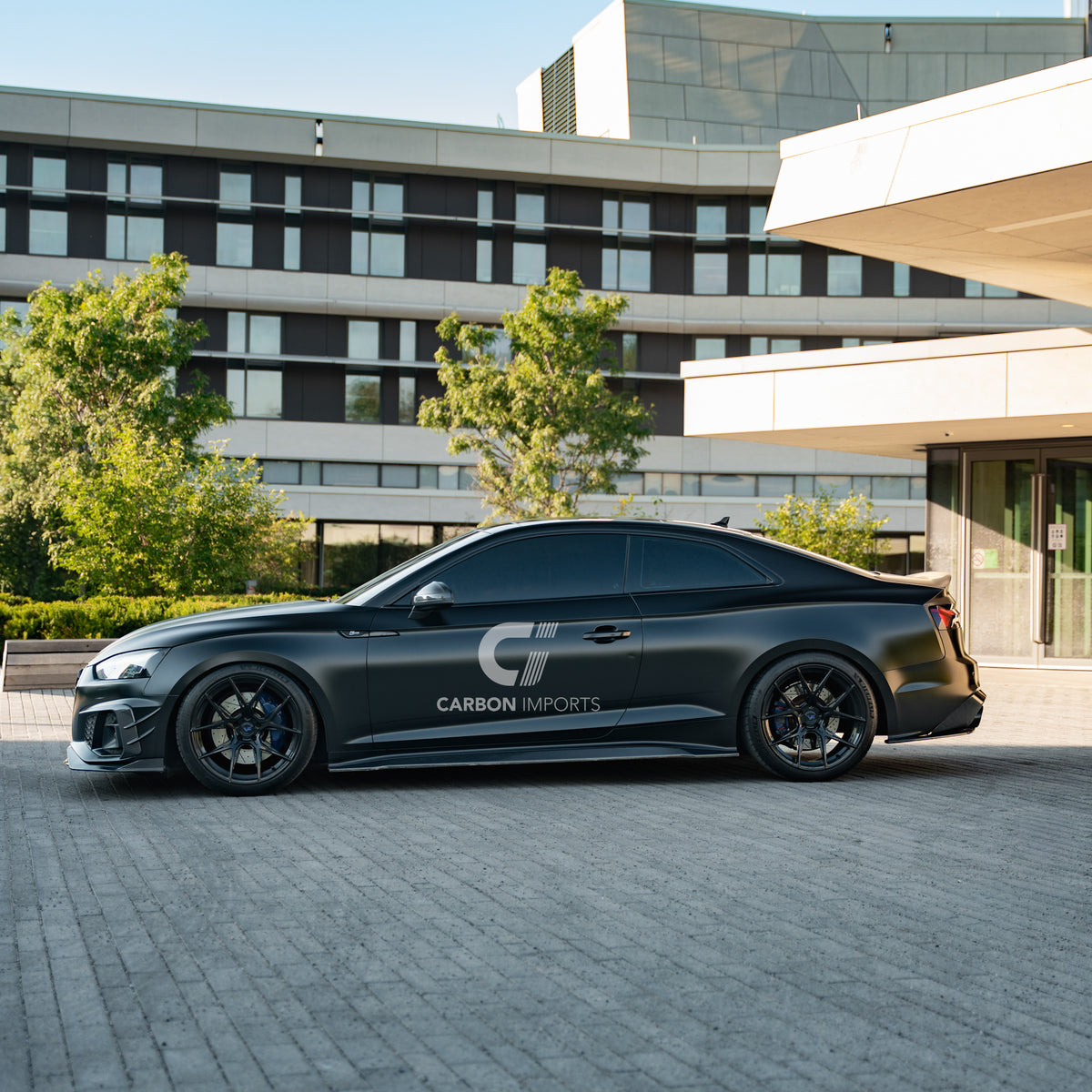 Audi S5/A5 S-Line B9.5 Carbon Fiber Side Skirts 2020-2025