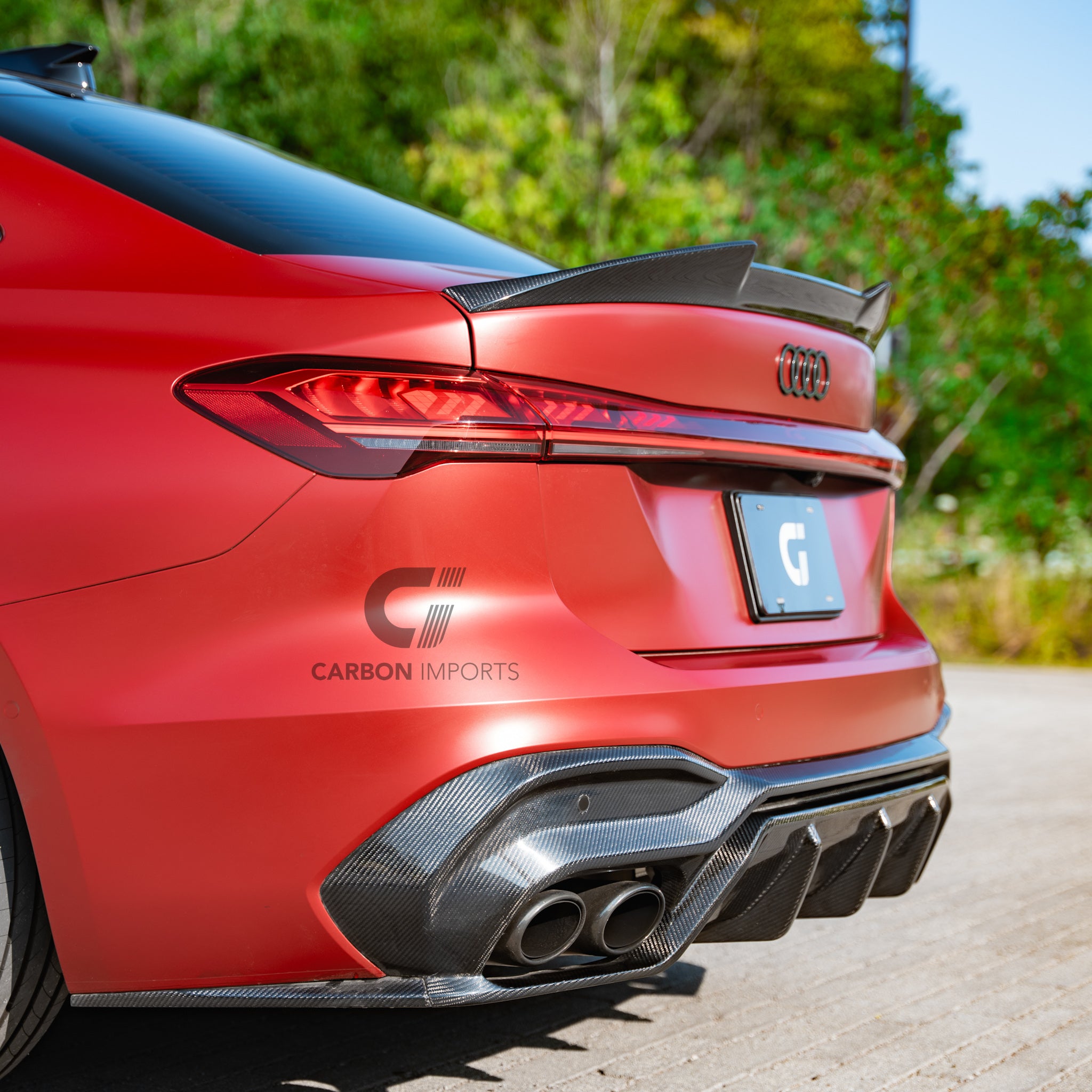 Audi S5/A5 S-Line B10 Carbon Fiber Rear Diffuser 2025-2027 V2