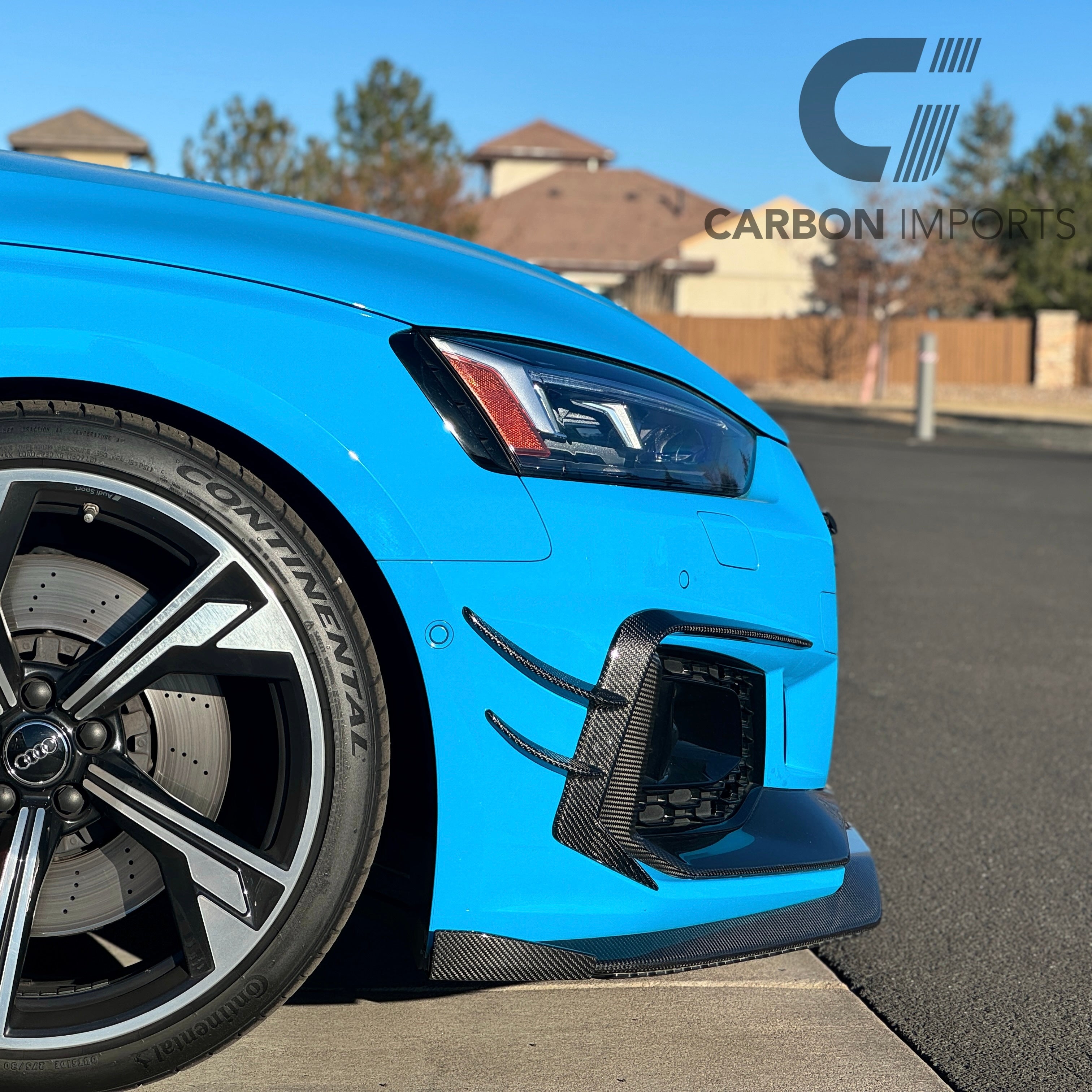 Audi RS5 B9 Carbon Fiber Front Fog Canards 2017-2019