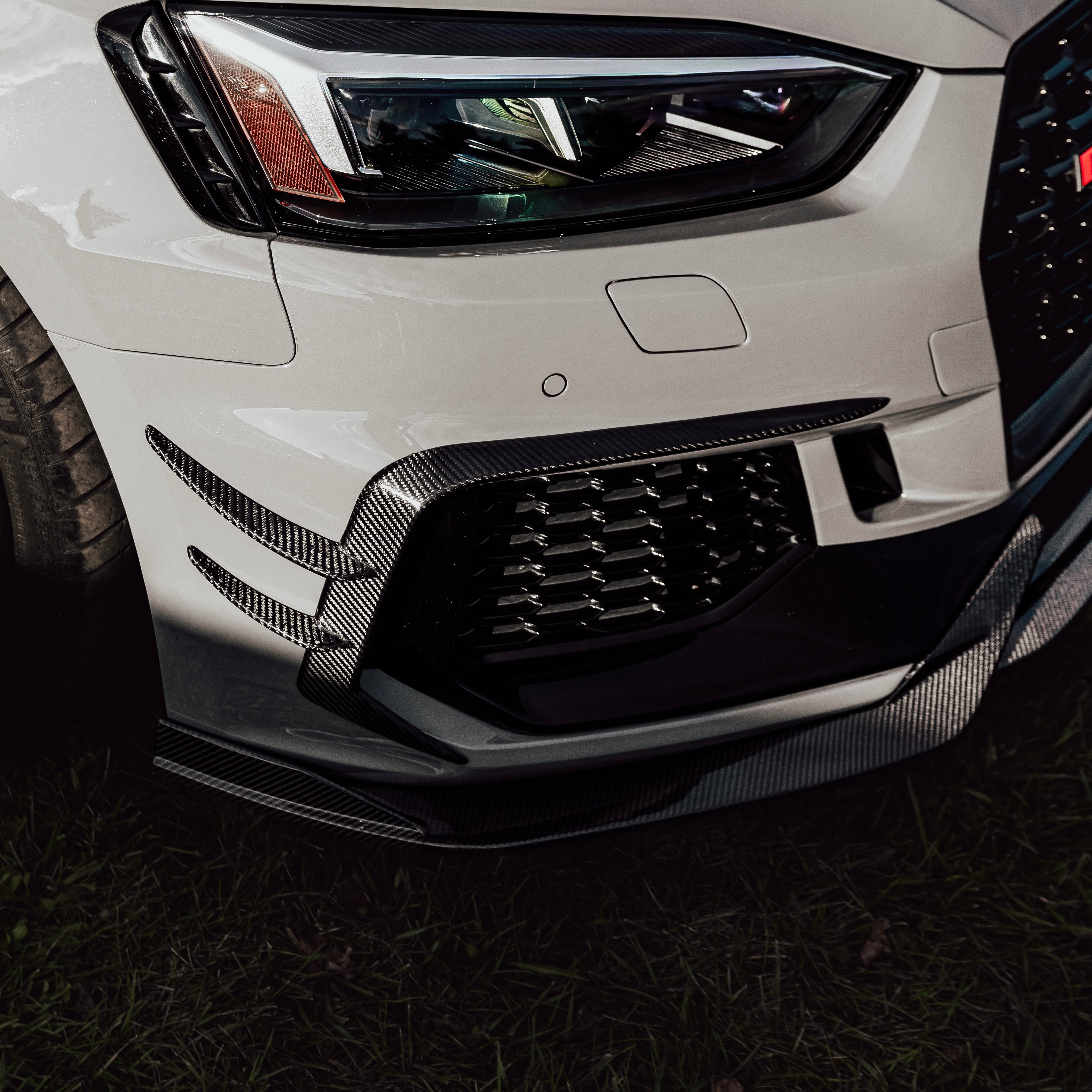 Audi RS5 B9 Carbon Fiber Front Fog Canards 2017-2019