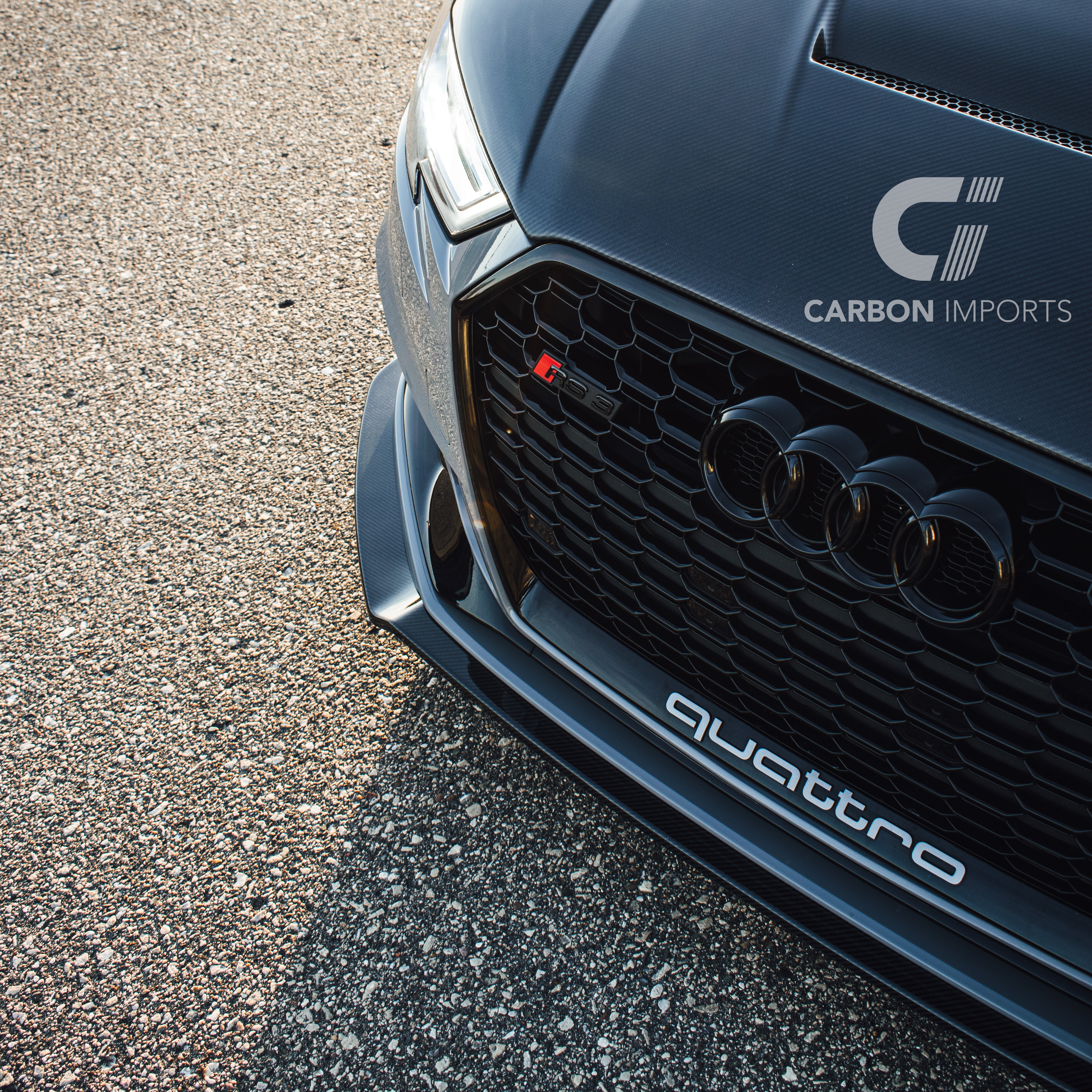 Audi RS3 8V Carbon Fiber Front Lip 2017-2020