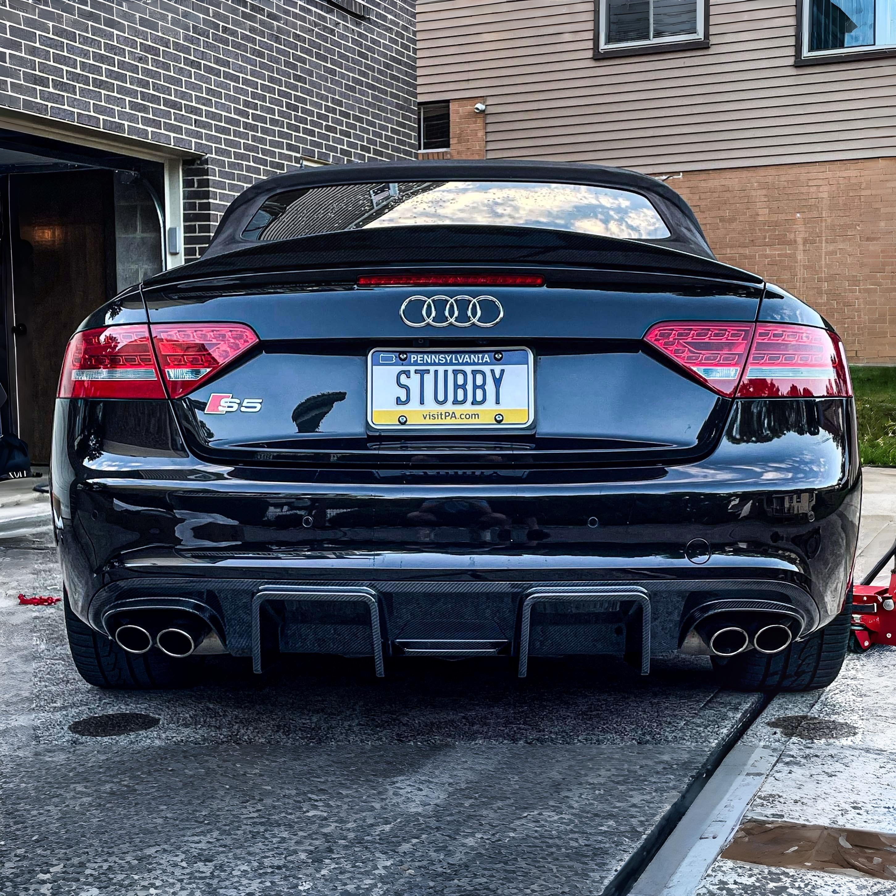 Audi S5 Convertible B8/B8.5 Carbon Fiber Trunk Lip 2007-2016 Highkick Version