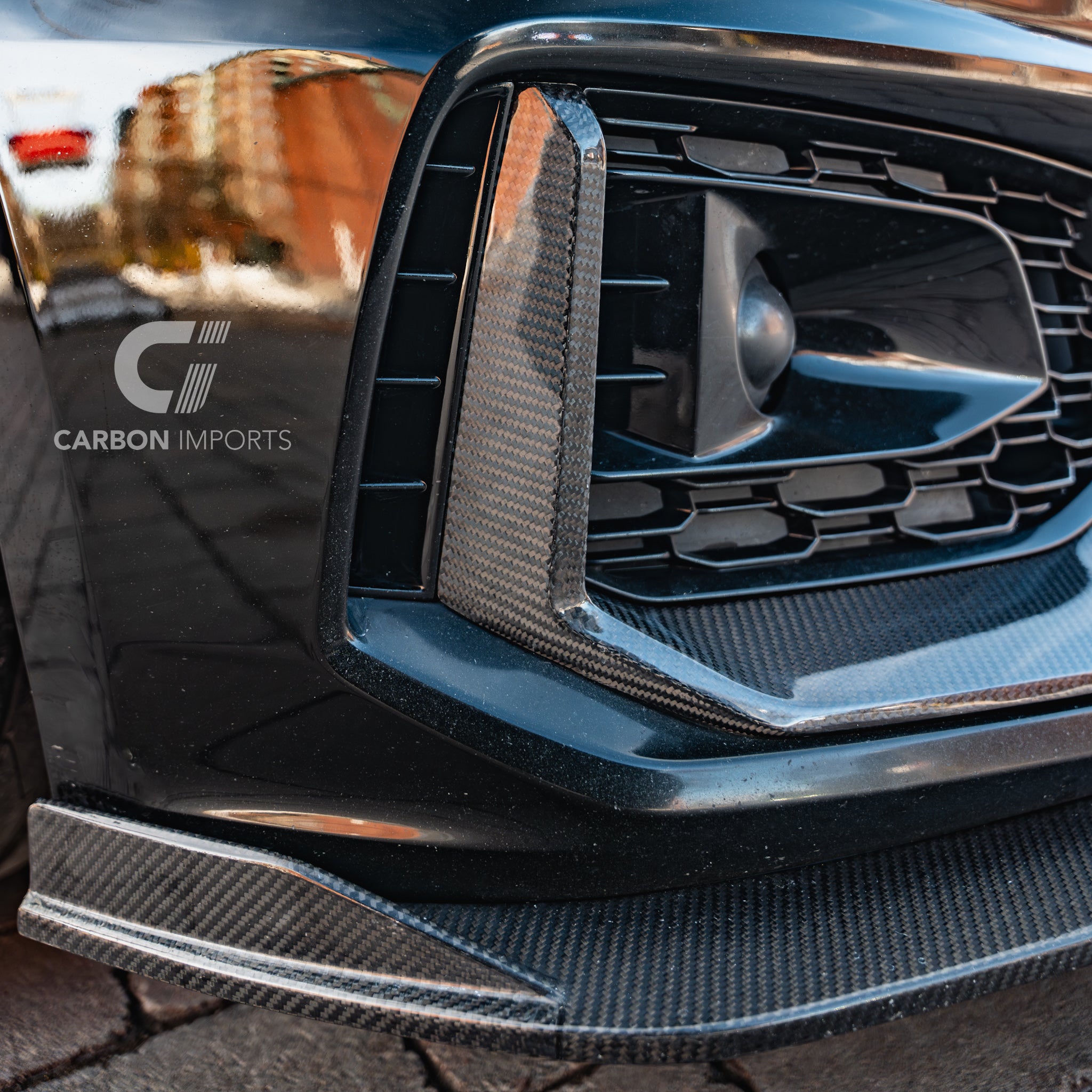 Audi RS5 B9 Carbon Fiber Front Bumper Trim 2017-2019