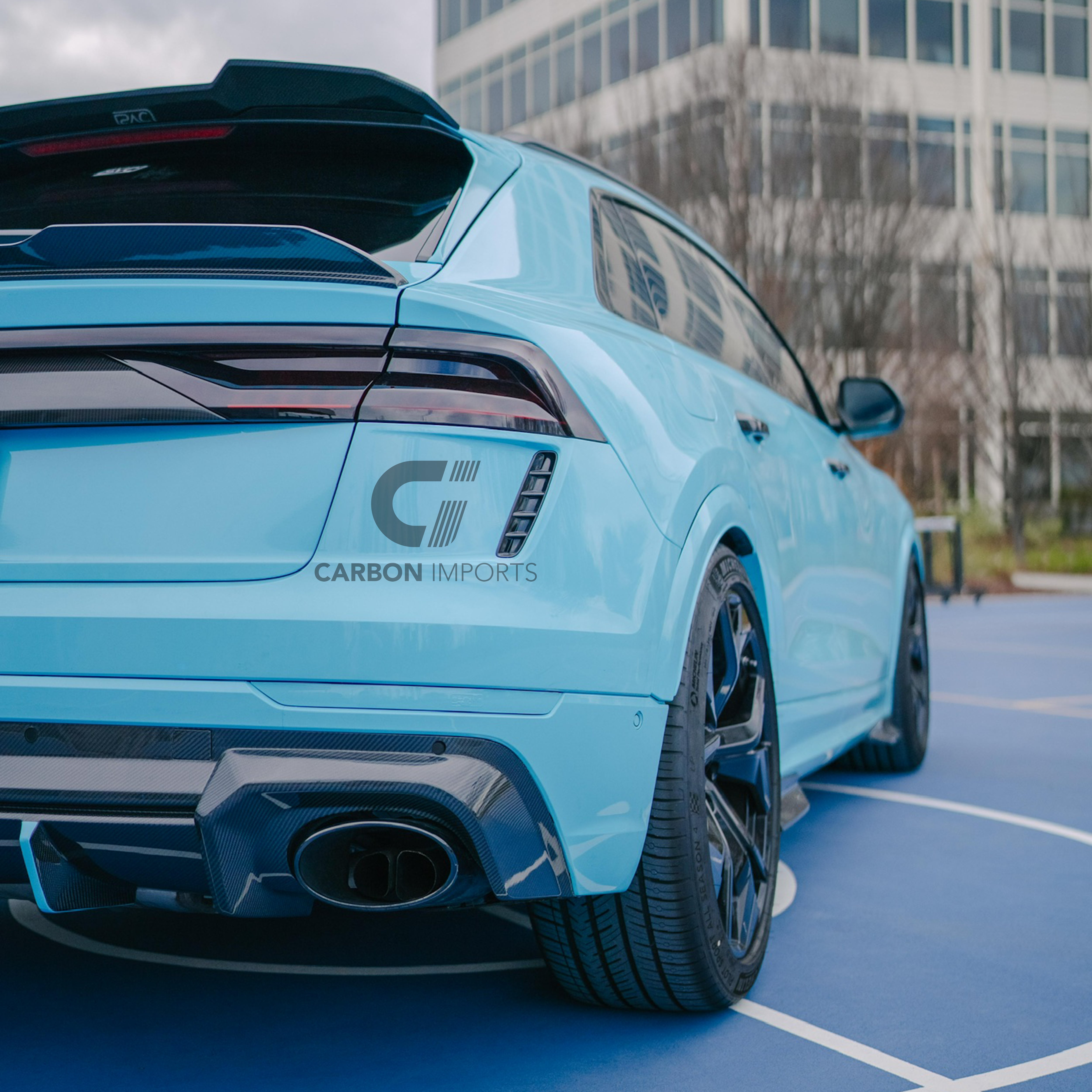 Audi RSQ8 Carbon Fiber Trunk Lip 2020-2024 V1