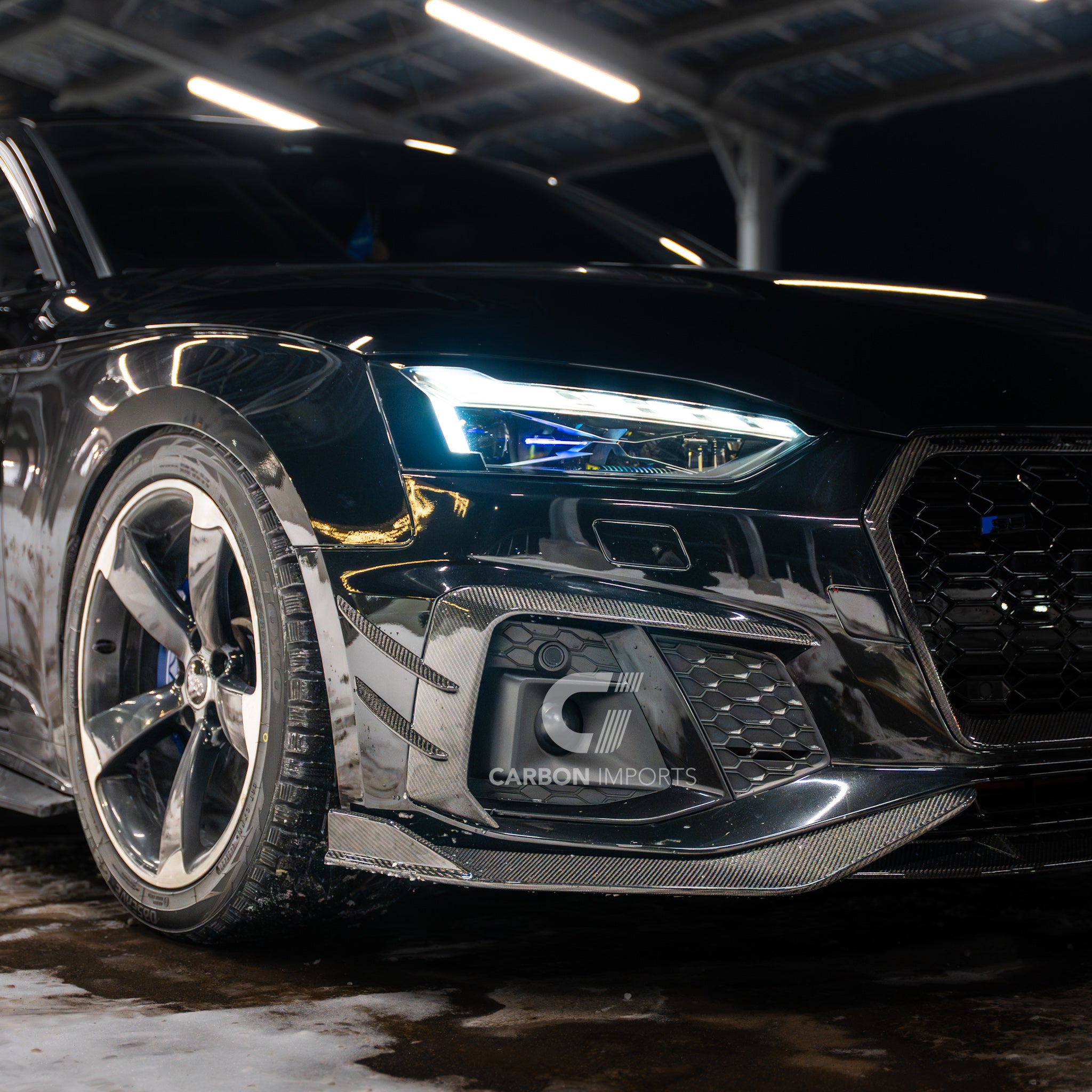 Audi S5/A5 S-Line B9.5 Carbon Fiber Fog Canards 2020-2025 V2