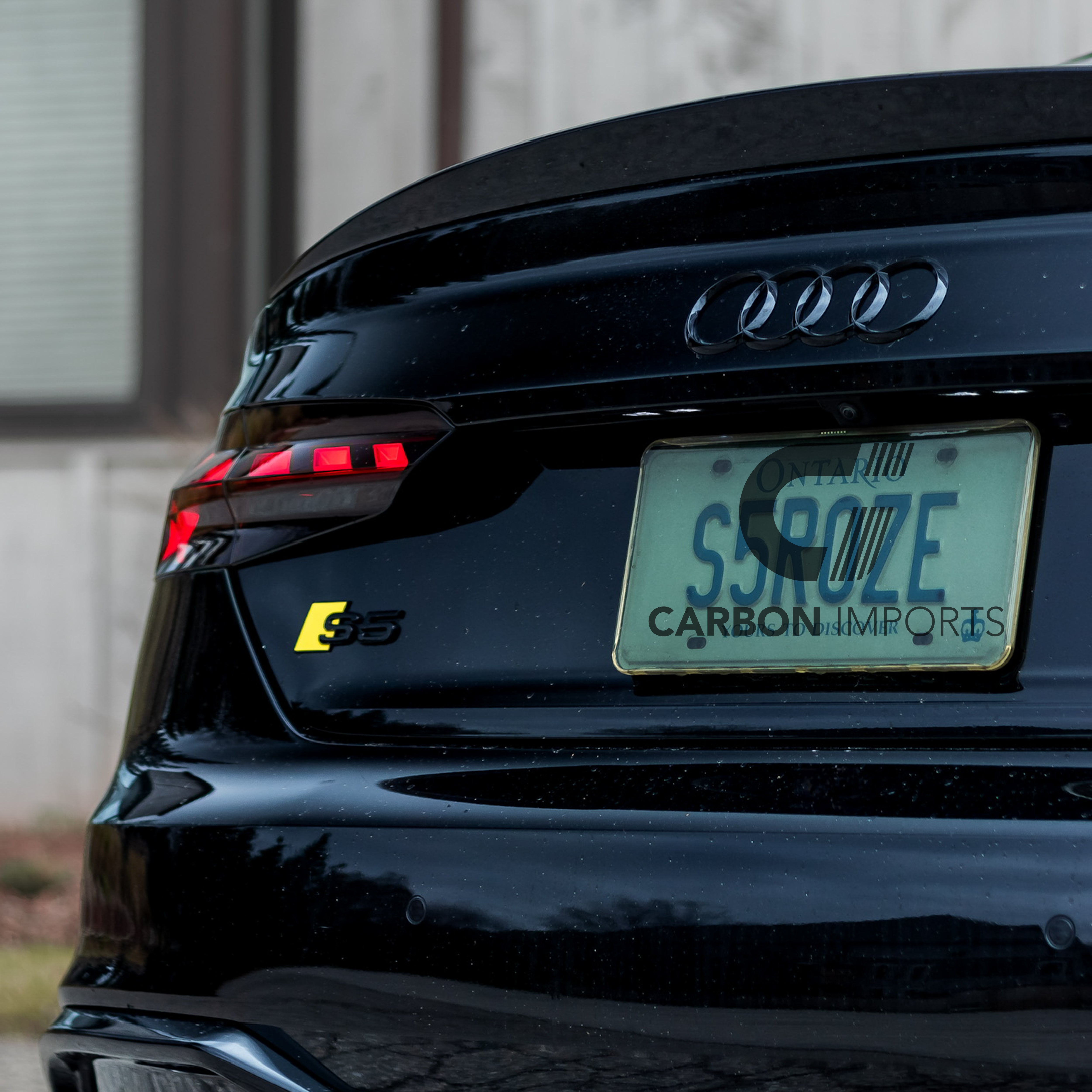 Audi A5/S5/RS5 B9/B9.5 Carbon Fiber Trunk Lip 2017-2025 Lowkick Version