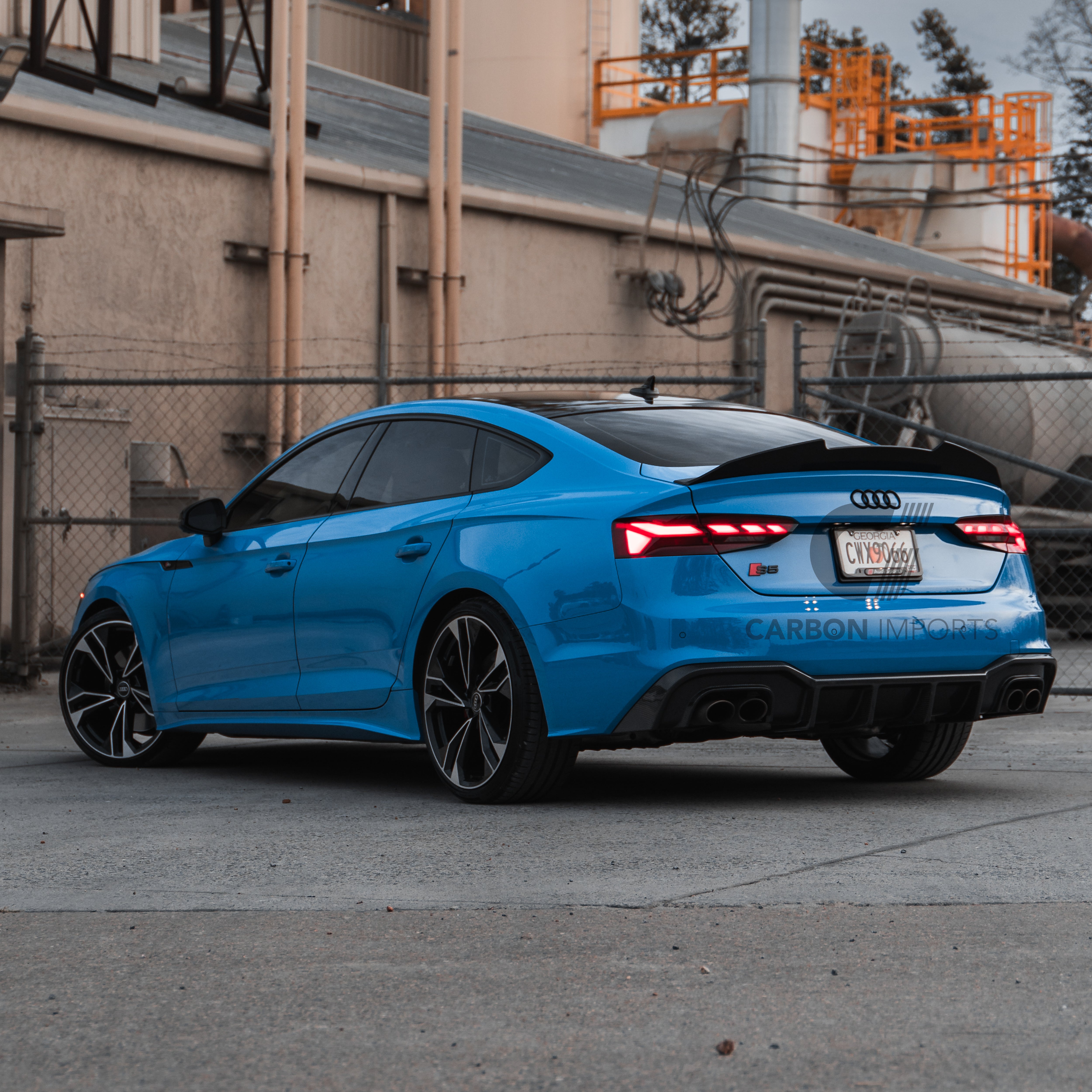 Audi S5/A5 S-Line B9.5 Carbon Fiber Rear Diffuser 2020-2025 V1