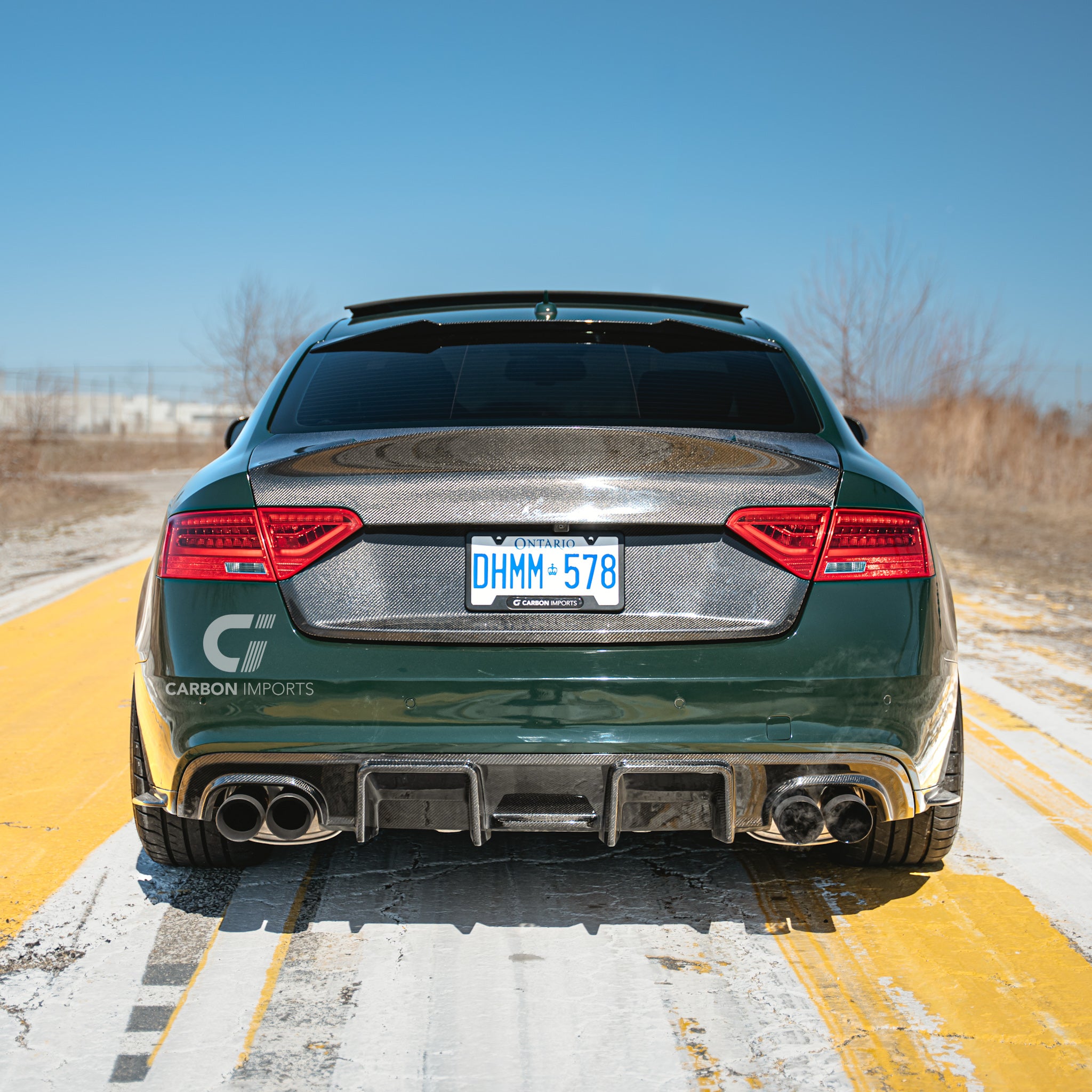 Audi S5/A5 S-Line B8.5 Carbon Fiber Rear Diffuser 2013-2016