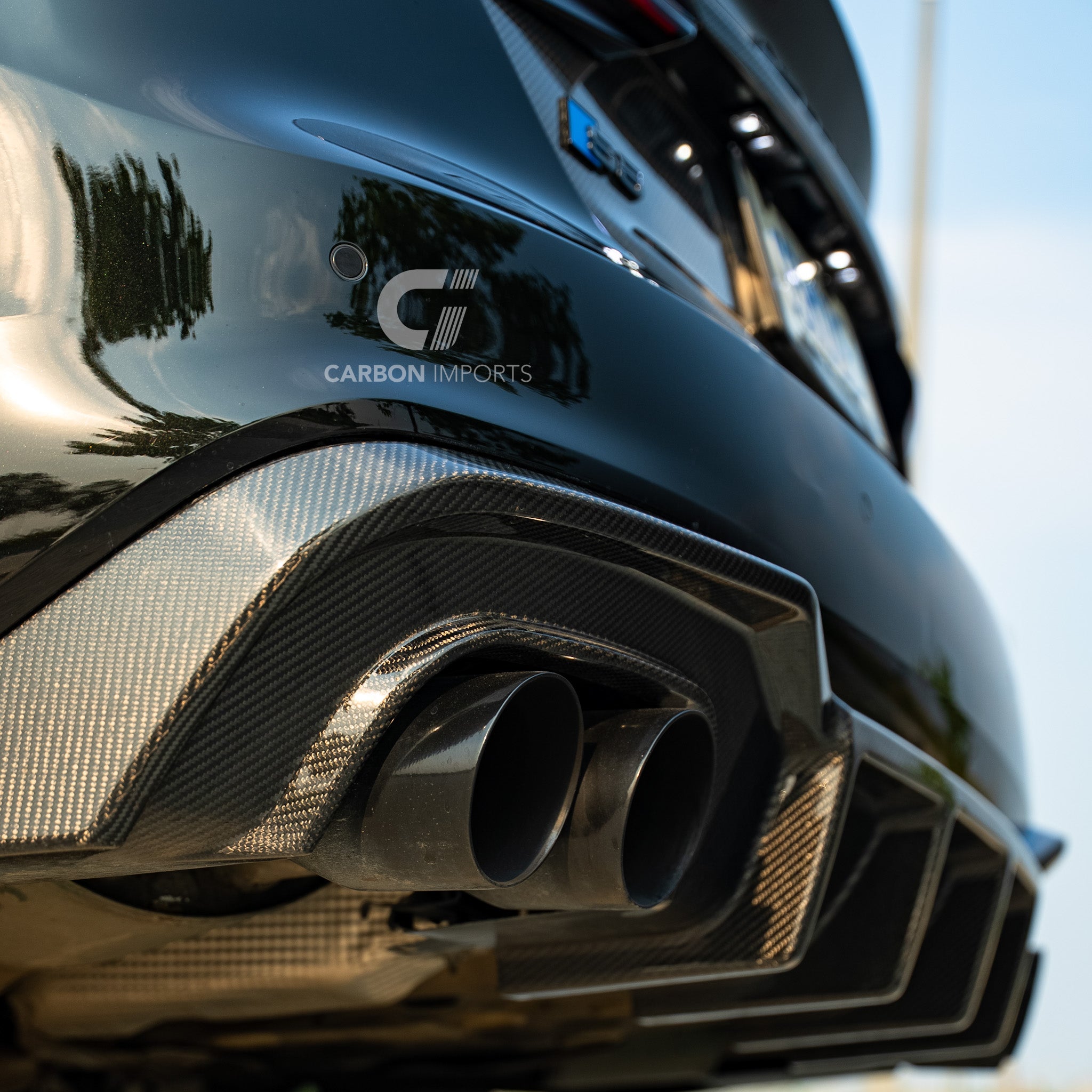 Audi S5/A5 S-Line B9.5 Carbon Fiber Rear Diffuser 2020-2025 V1