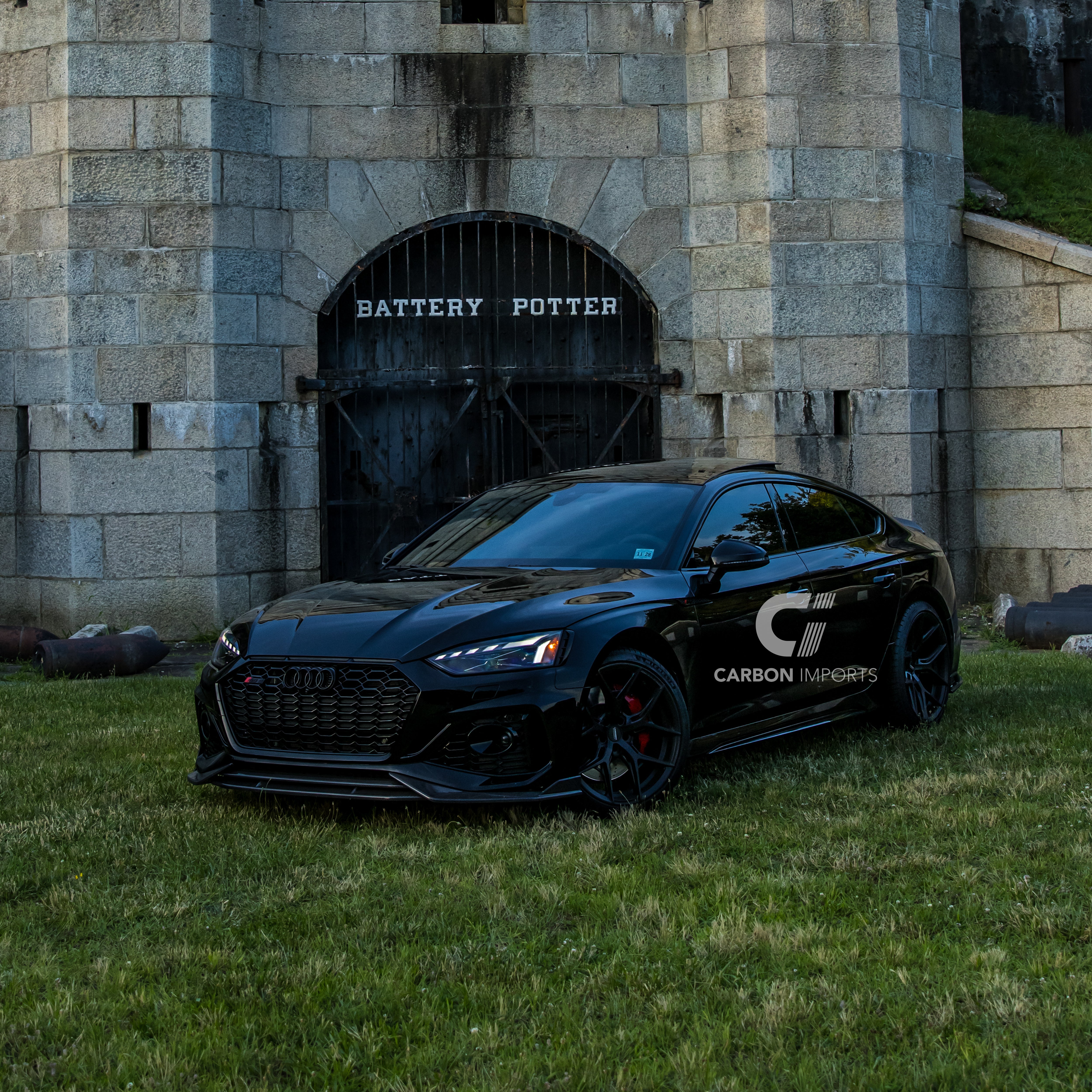 Audi RS5 B9.5 Carbon Fiber Front Lip 2020-2025