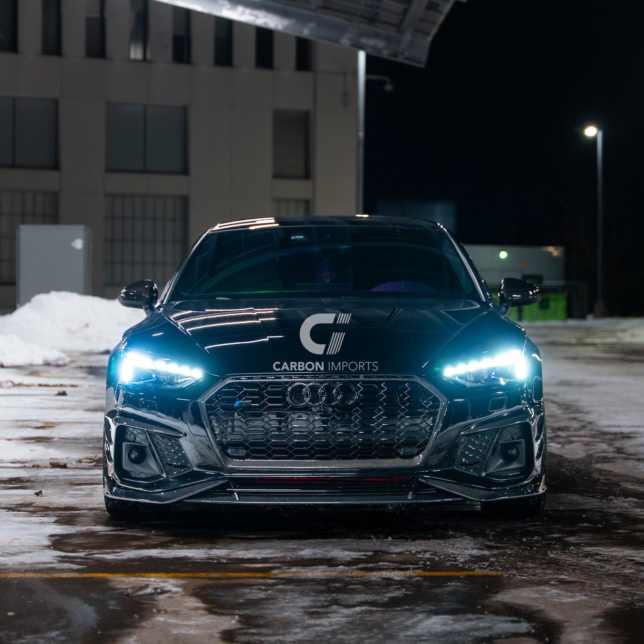 Audi S5/A5 S-Line B9.5 Carbon Fiber Fog Canards 2020-2025 V2