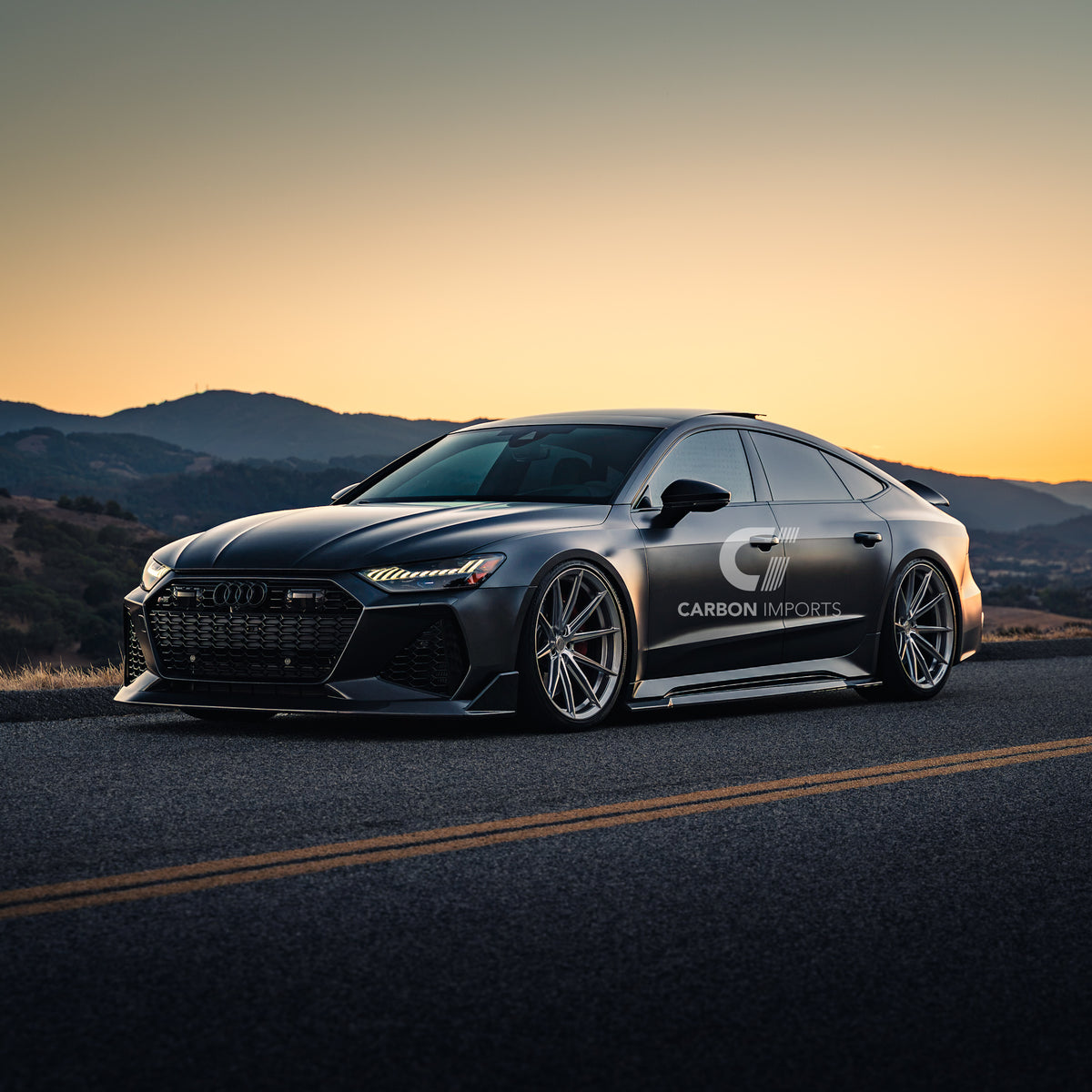 Audi RS6/RS7 C8 Carbon Fiber Front Lip V2 2020-2026