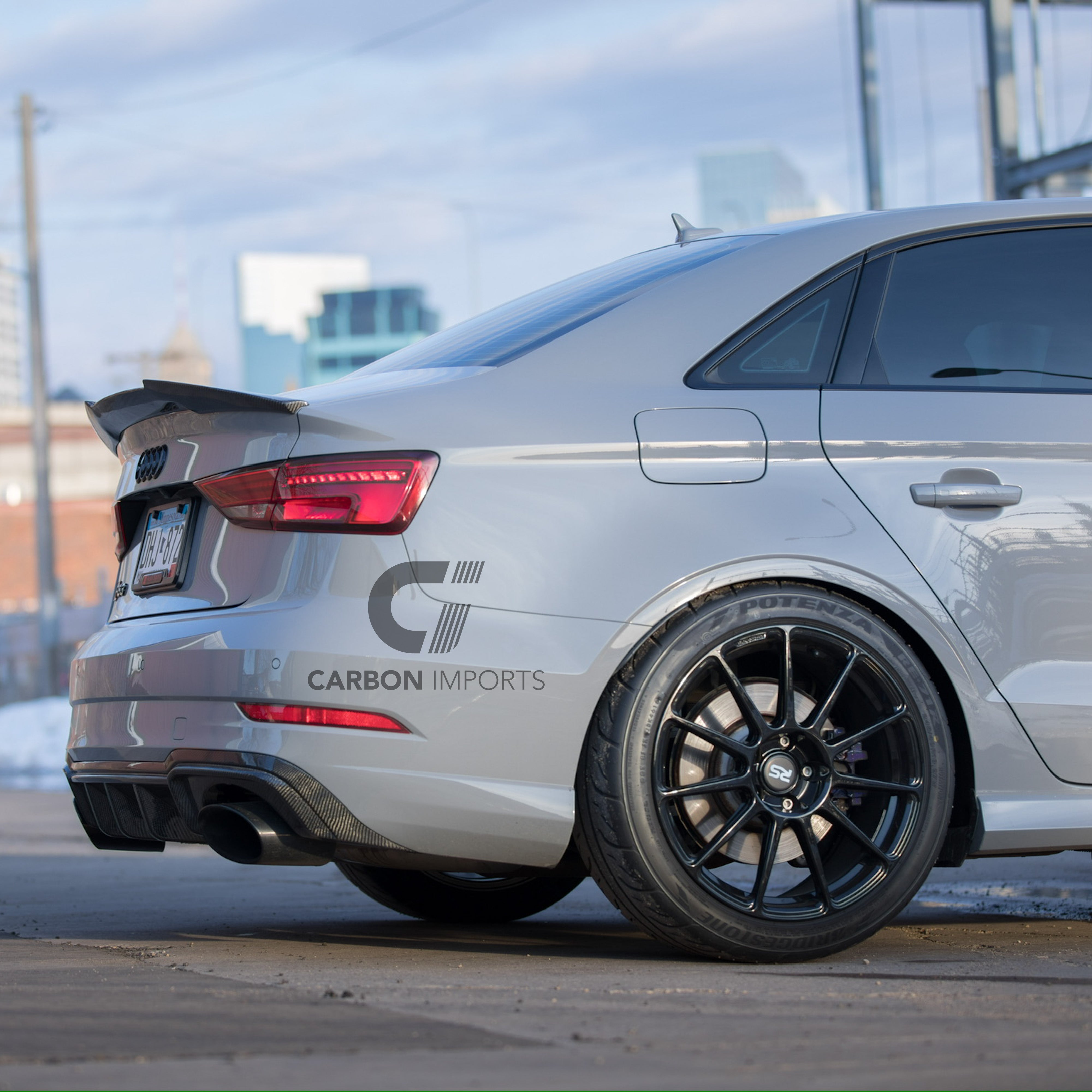 Audi RS3 8V Carbon Fiber Rear Diffuser 2017-2020